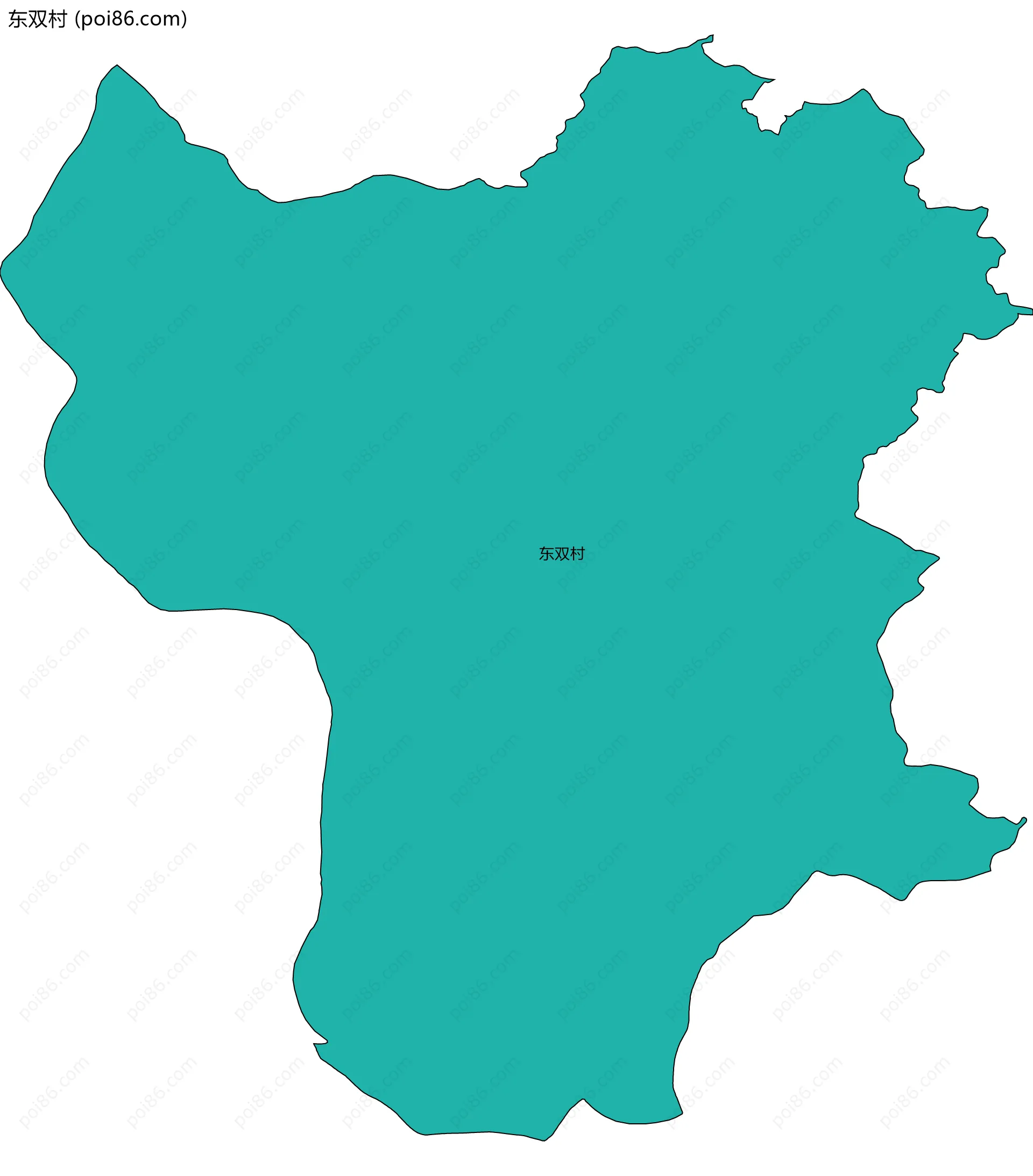 东双村边界地图
