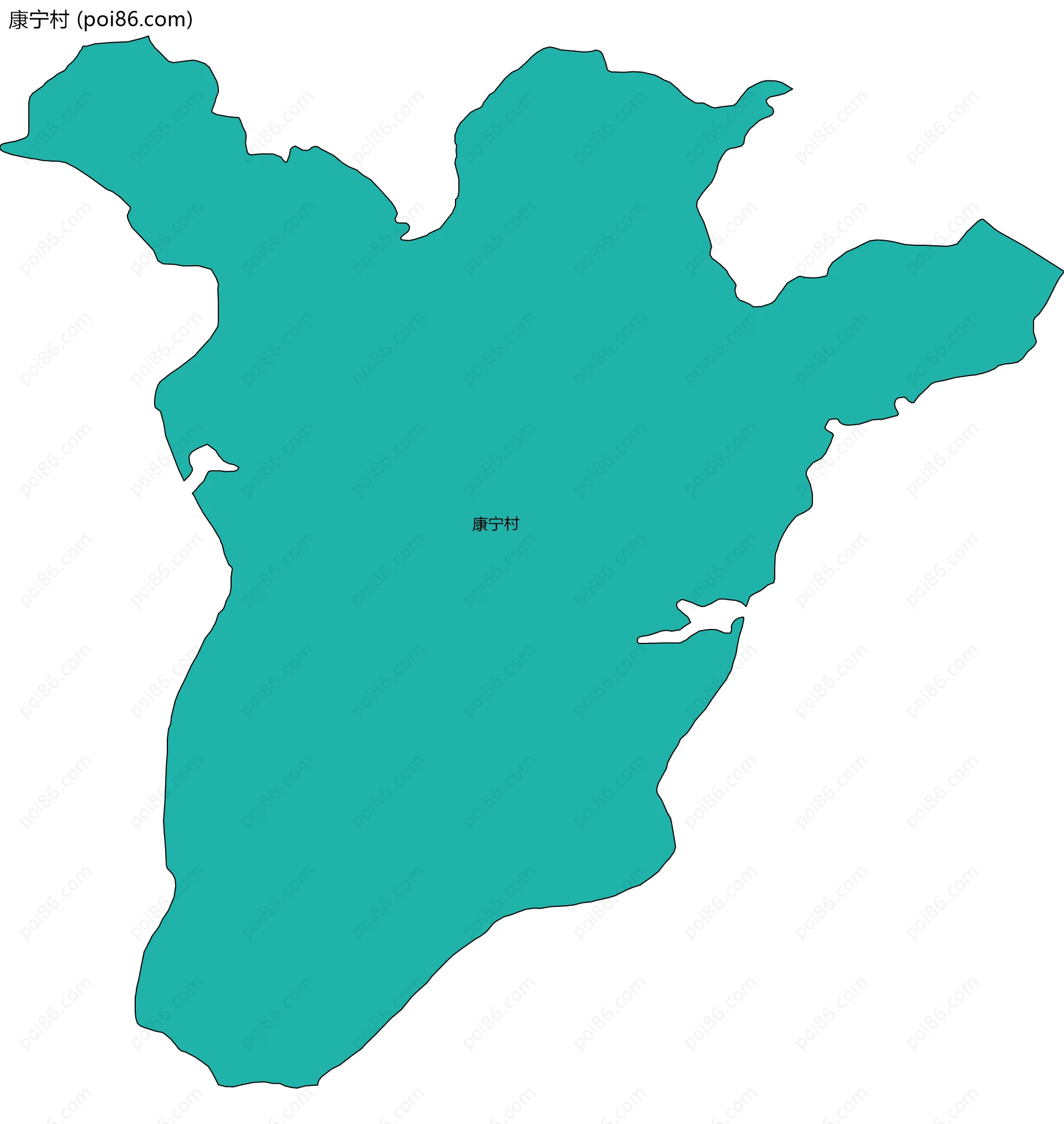 康宁村边界地图