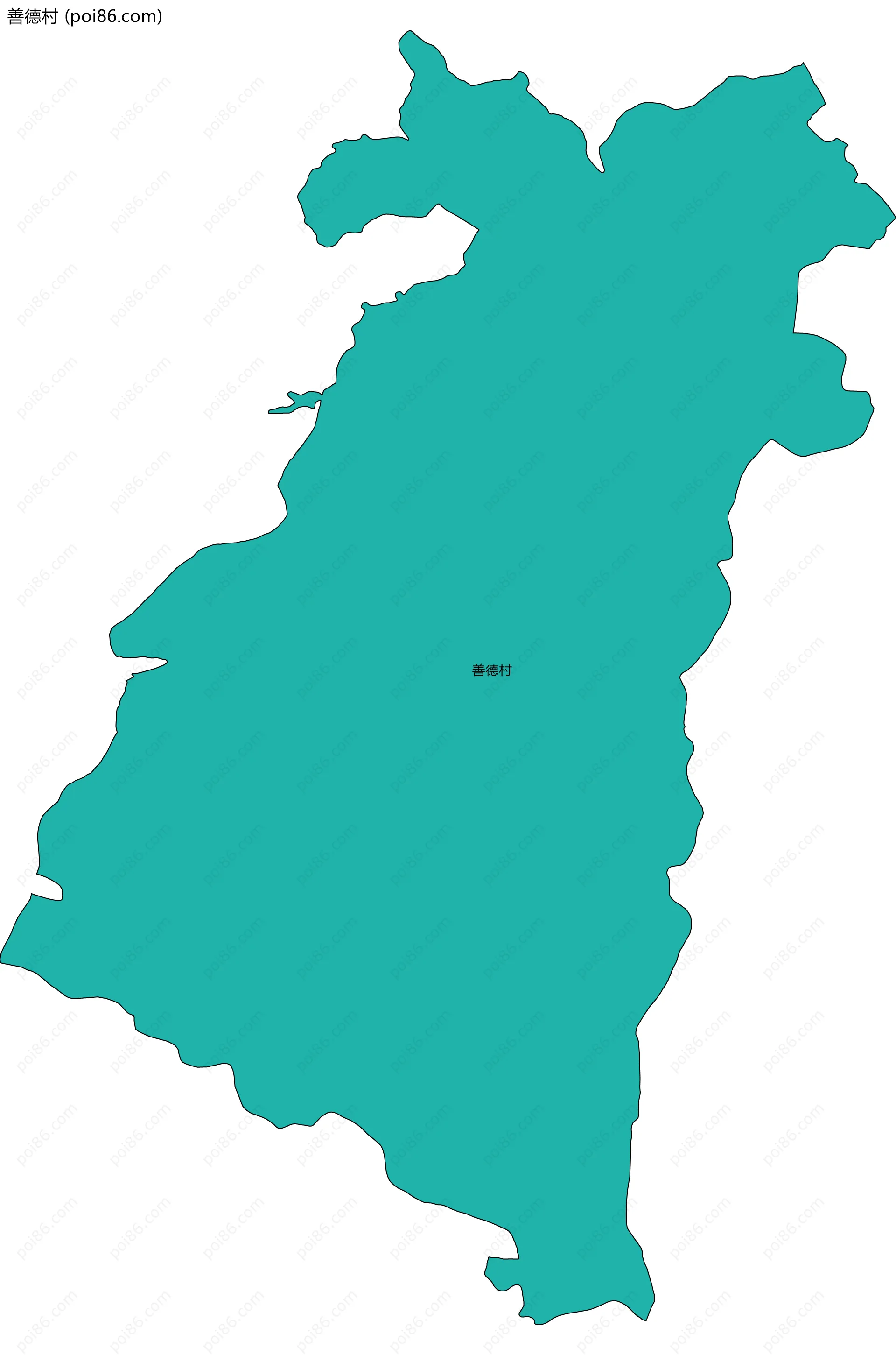 善德村边界地图