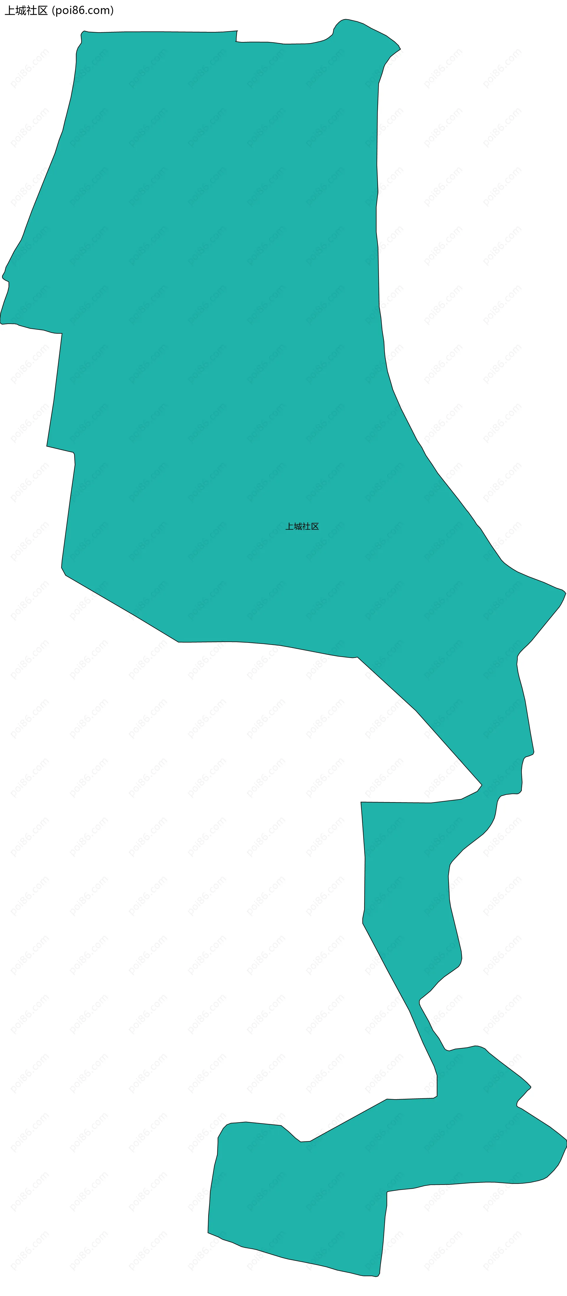 上城社区边界地图