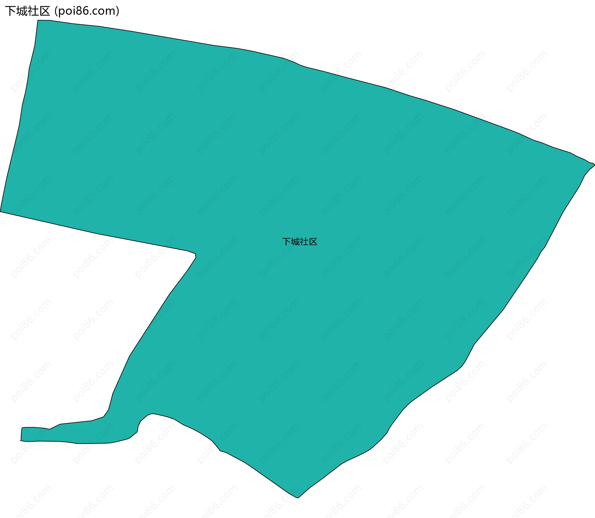 下城社区边界地图