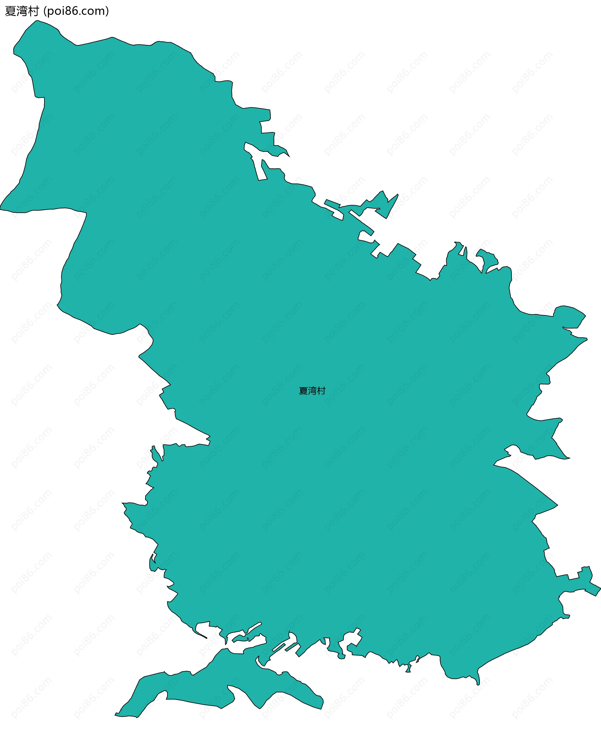 夏湾村边界地图