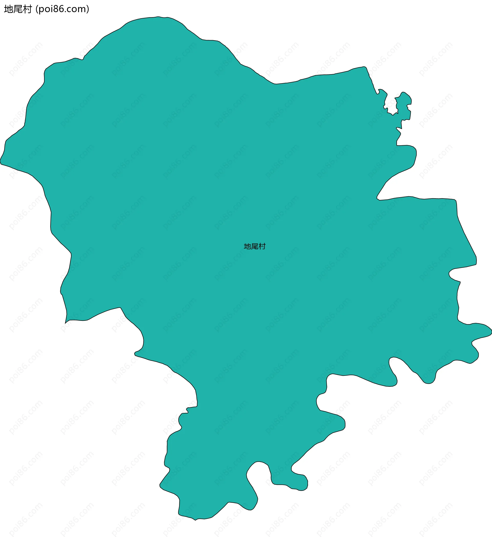 地尾村边界地图