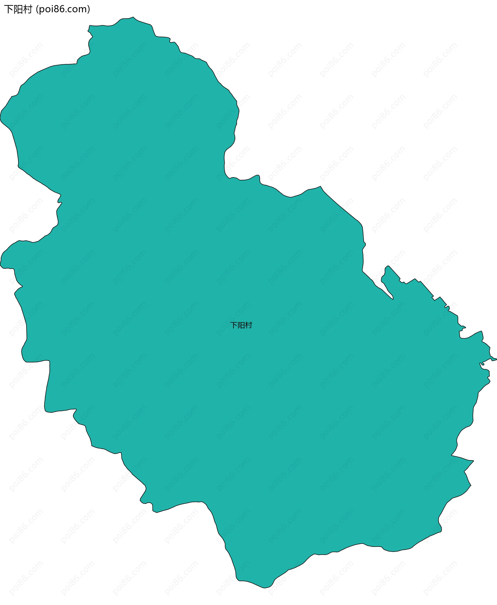 下阳村边界地图