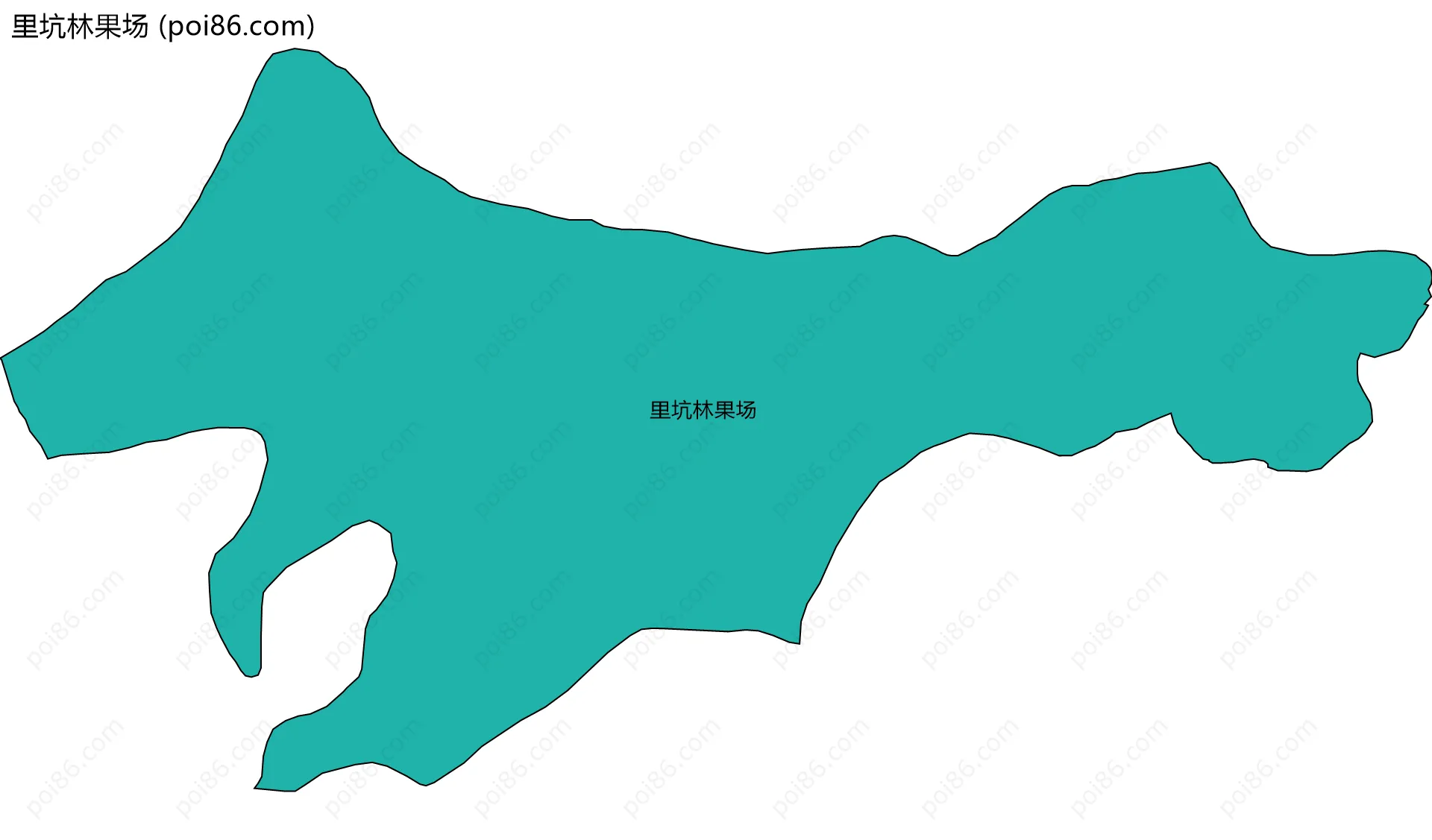 里坑林果场边界地图