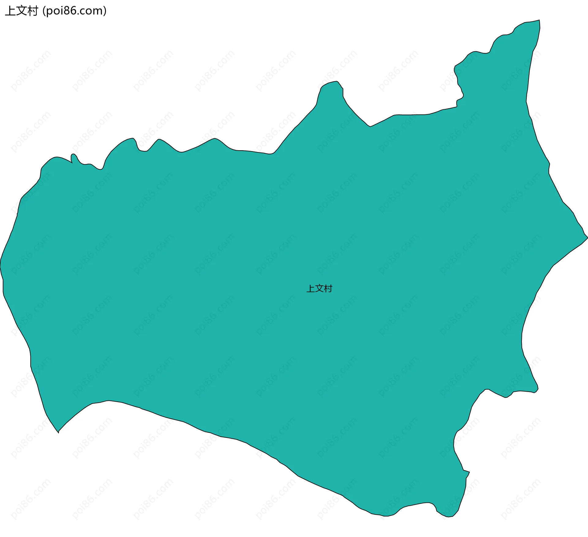 上文村边界地图