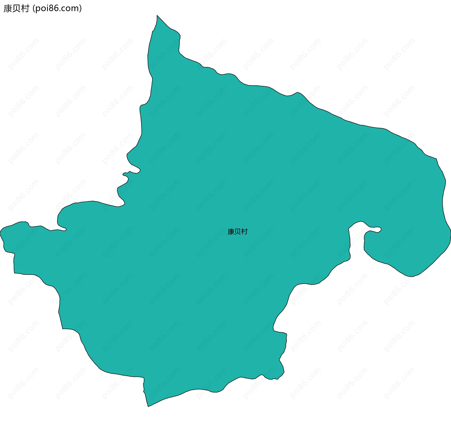 康贝村边界地图