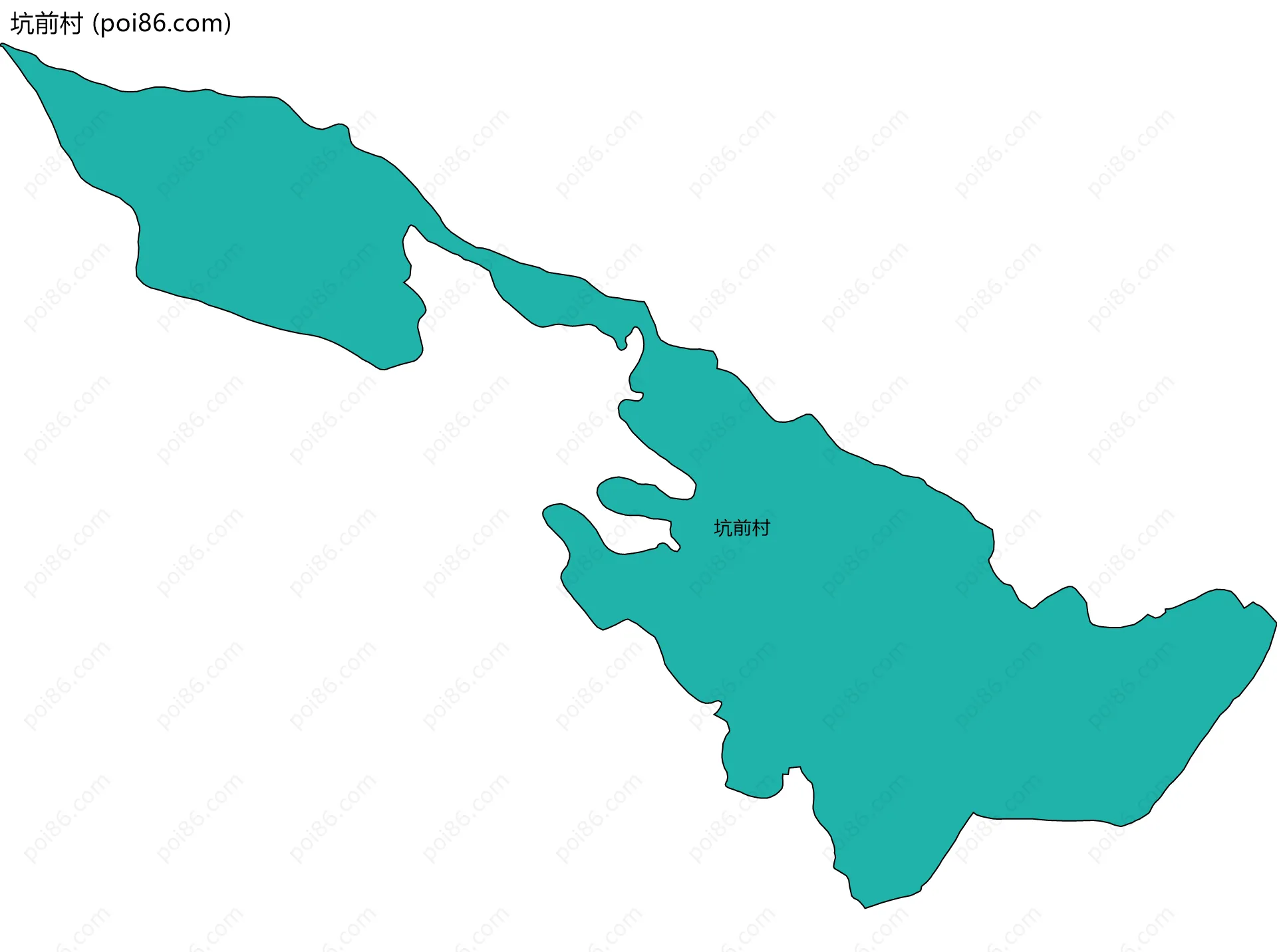 坑前村边界地图