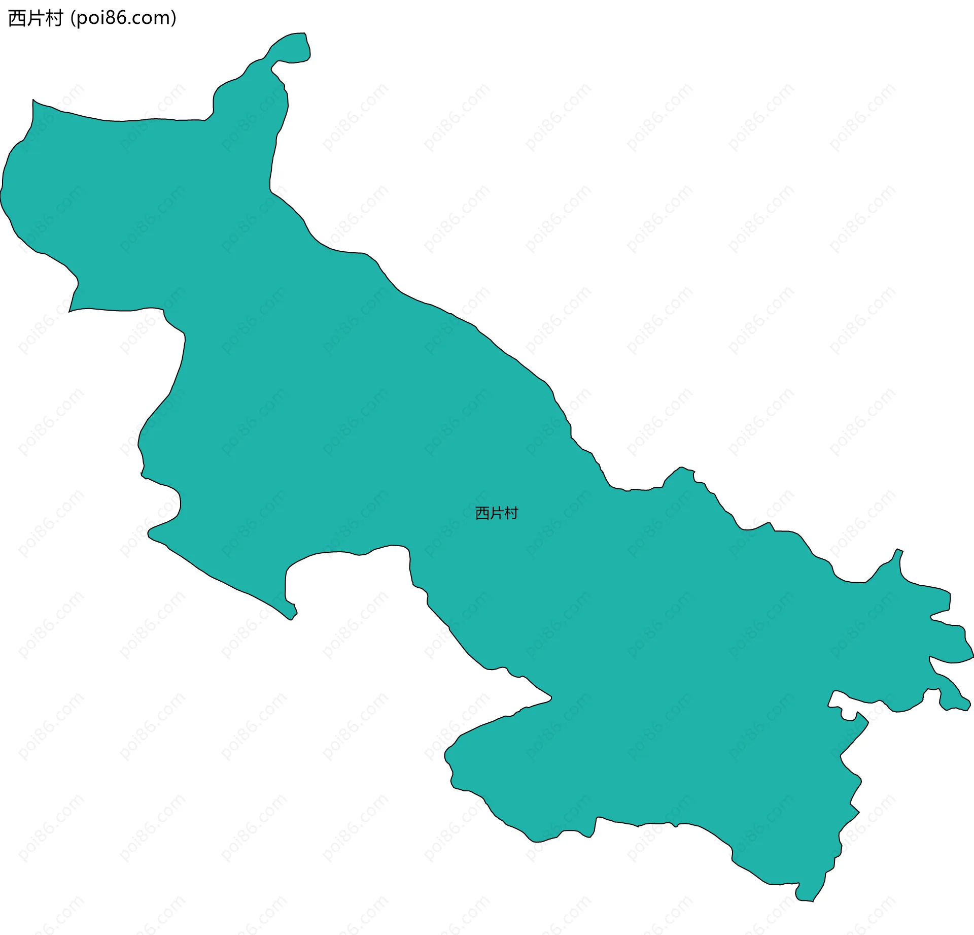 西片村边界地图