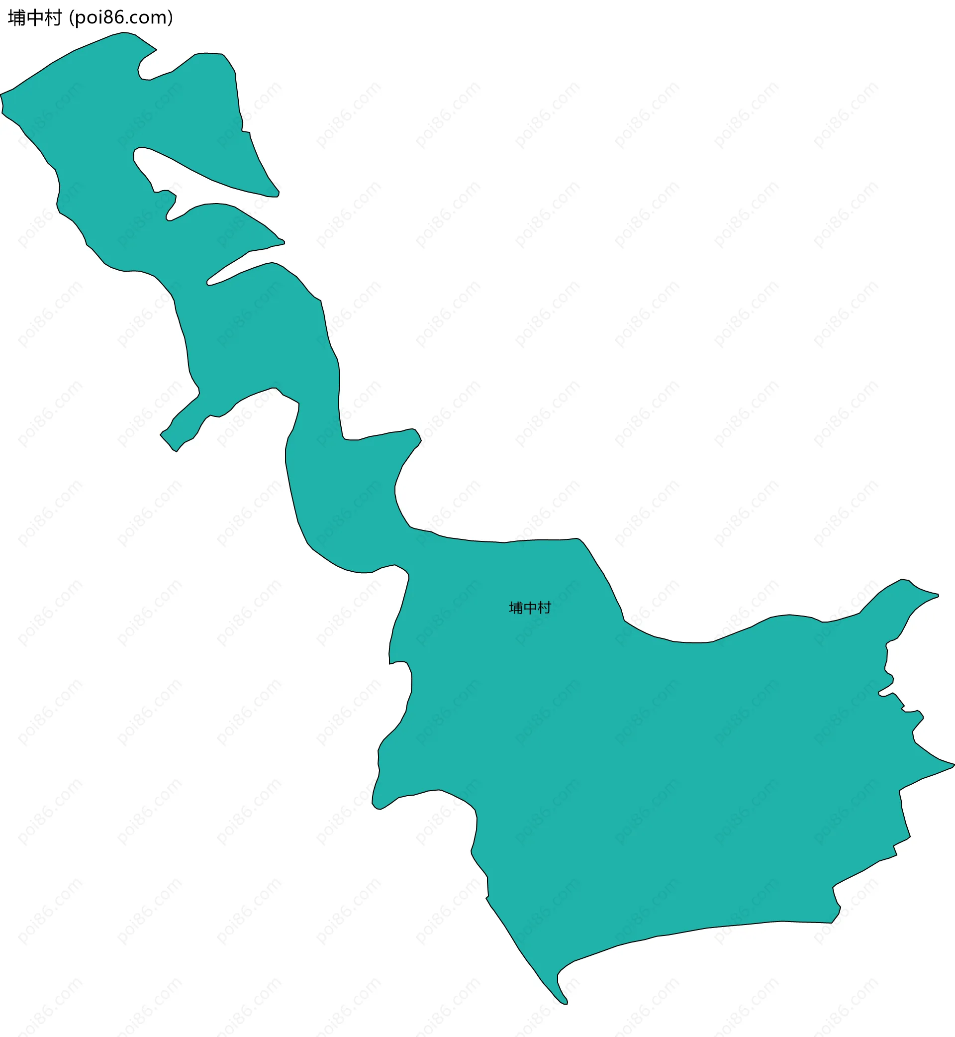 埔中村边界地图