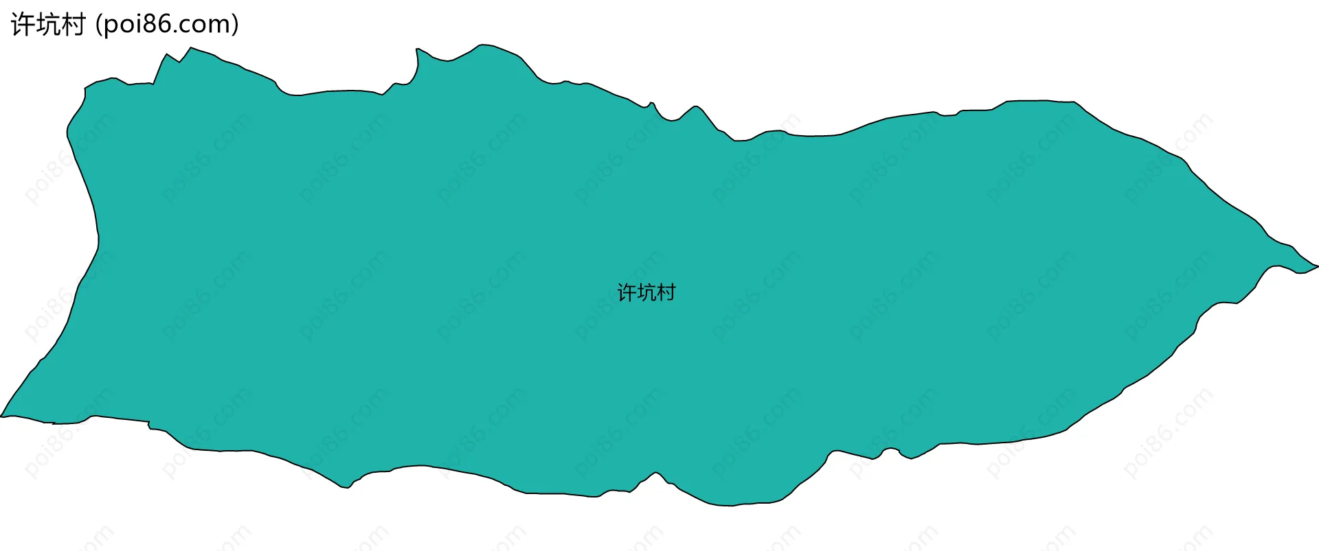 许坑村边界地图