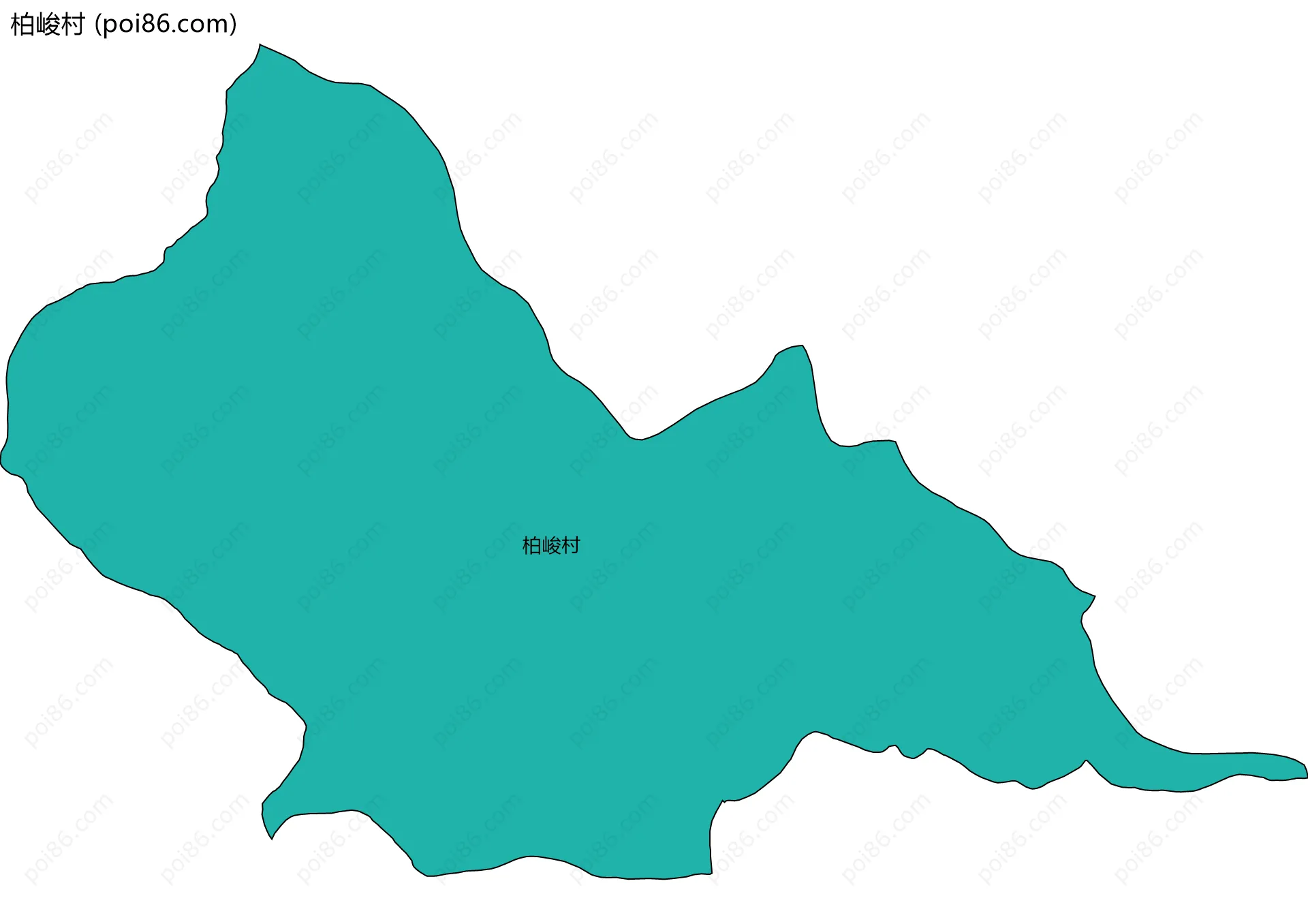 柏峻村边界地图
