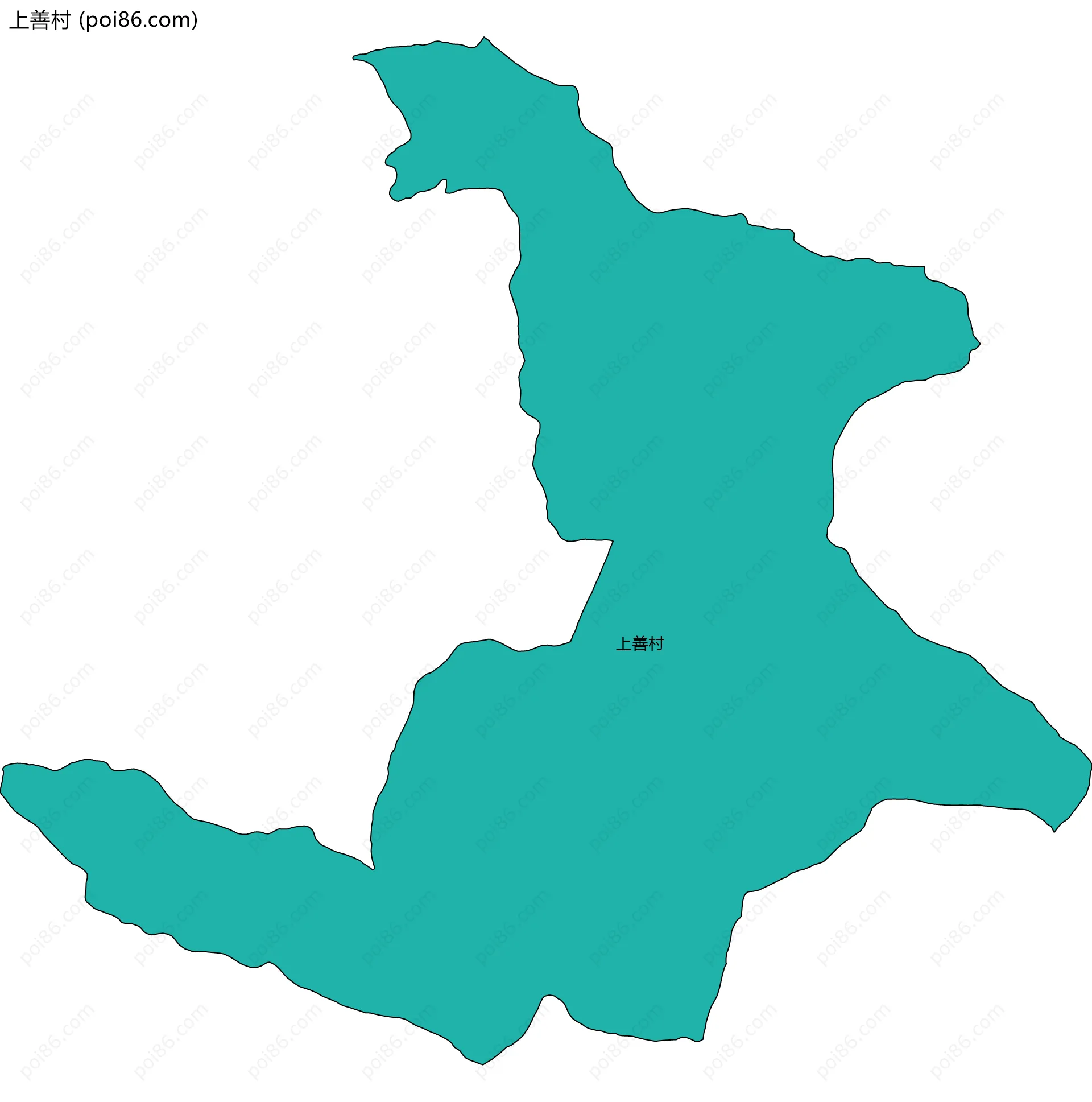 上善村边界地图