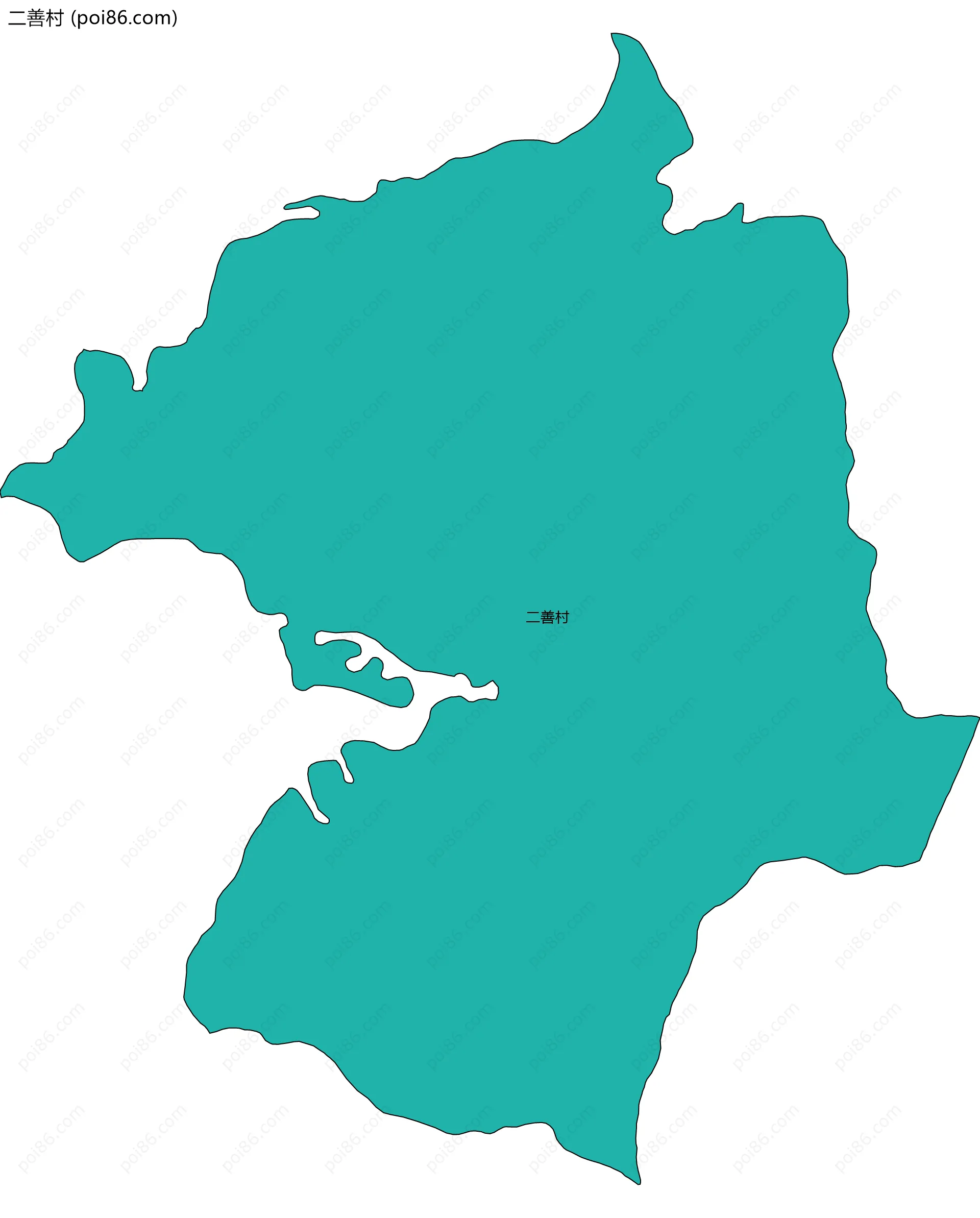 二善村边界地图