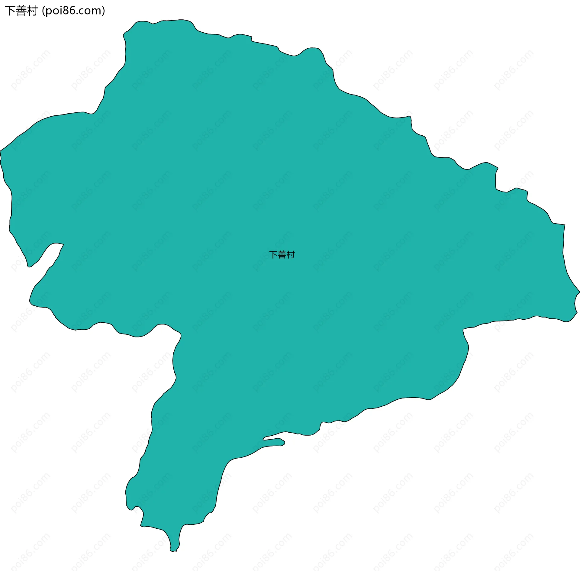 下善村边界地图