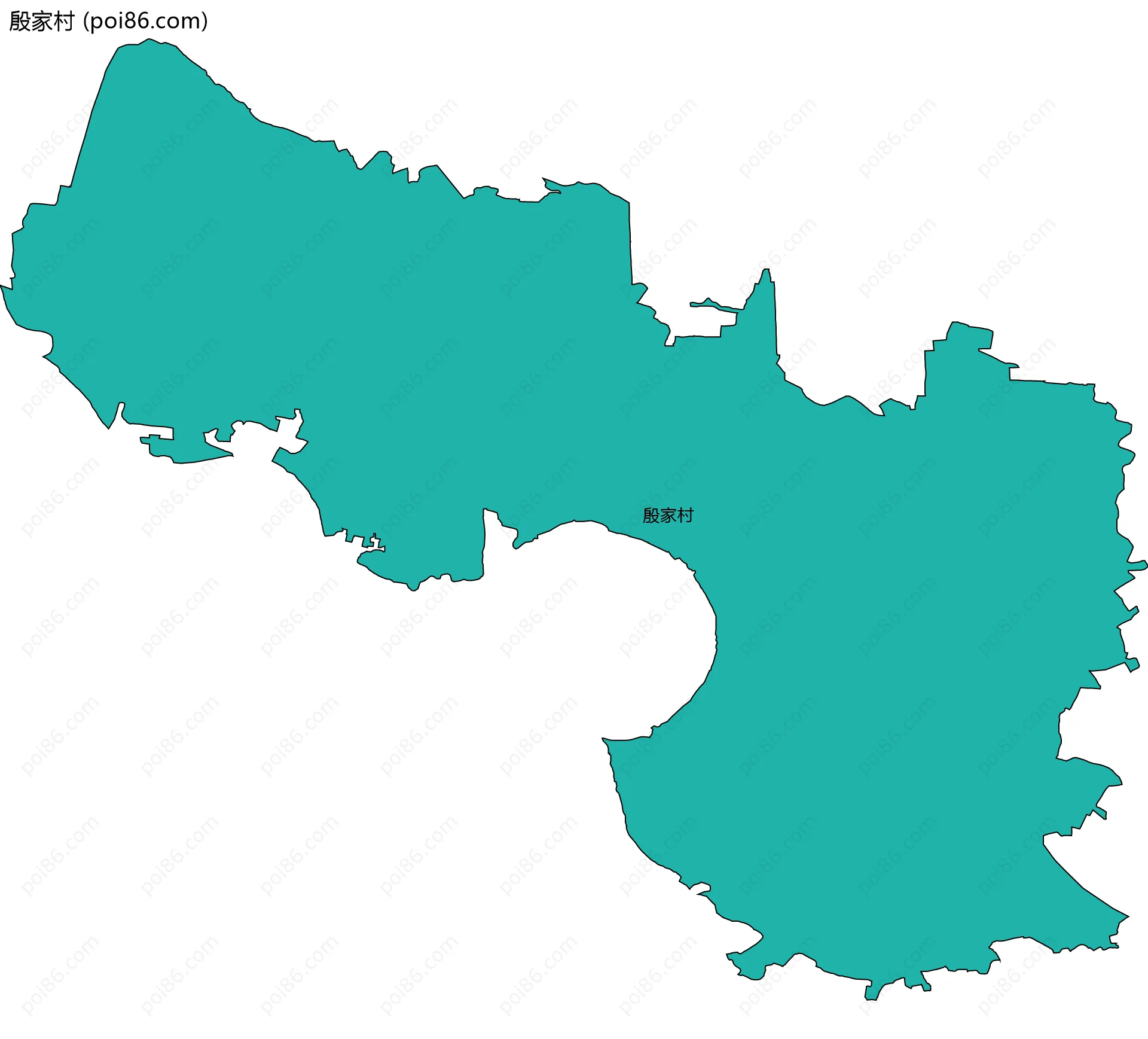 殷家村边界地图