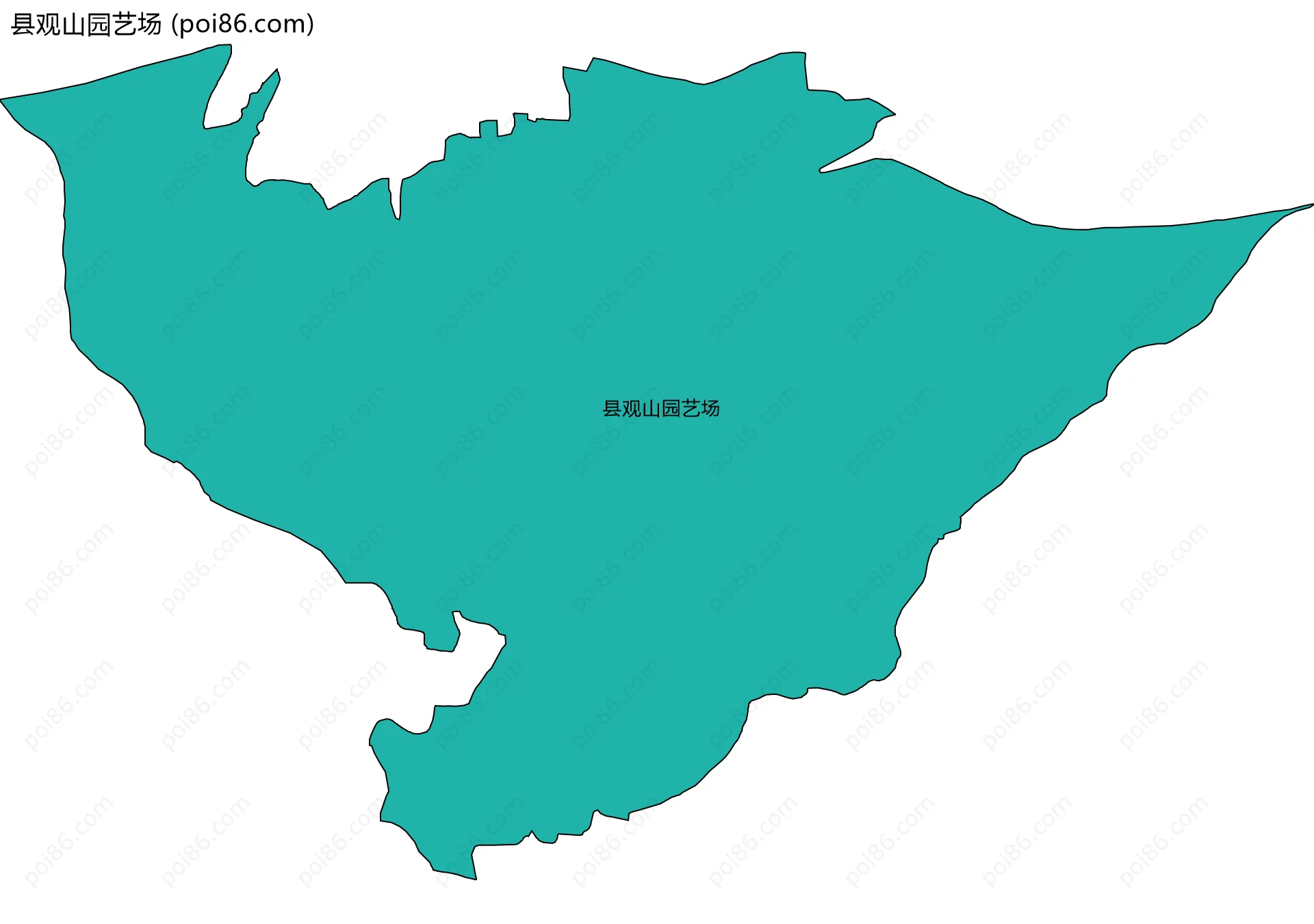 县观山园艺场边界地图