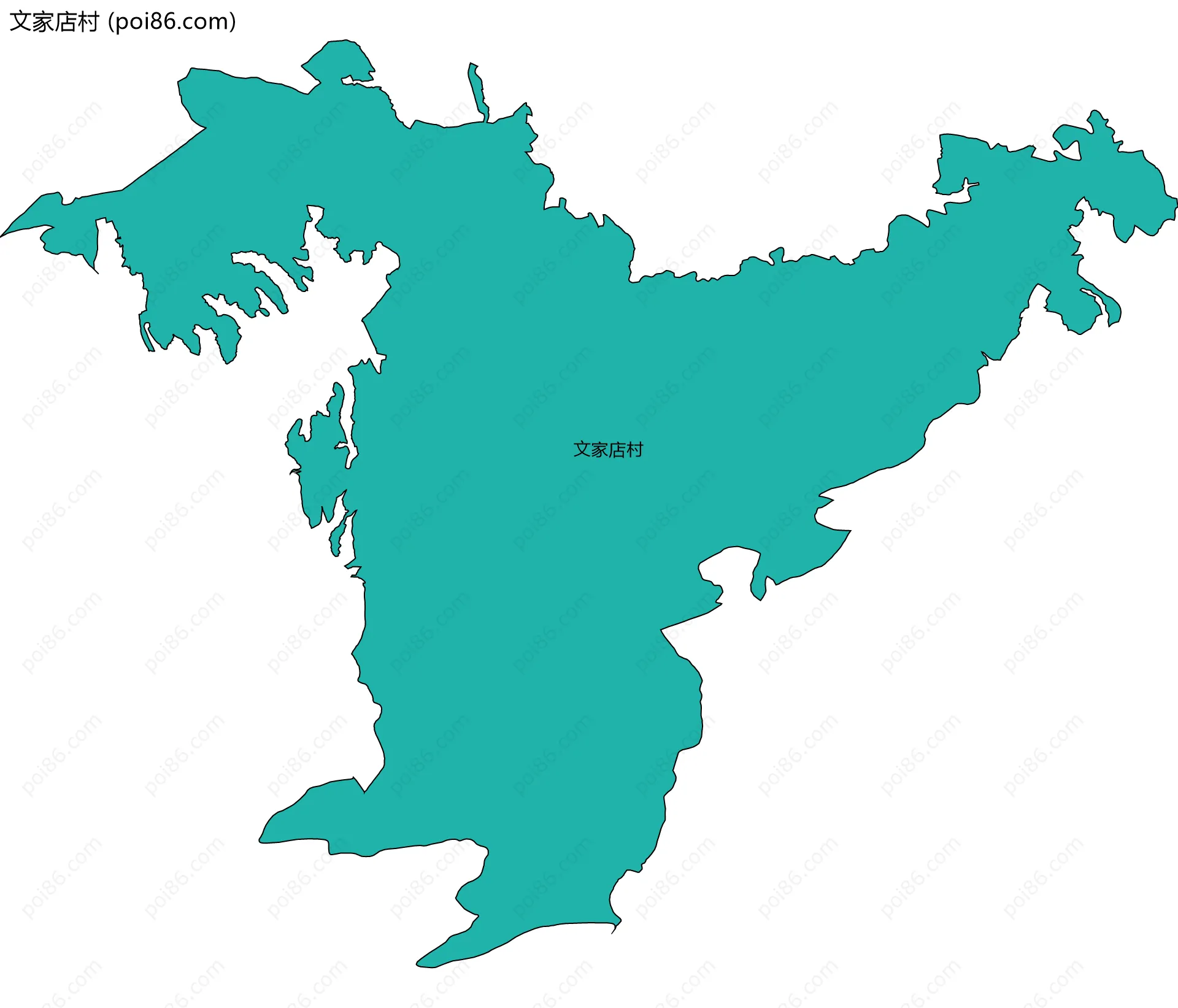 文家店村边界地图