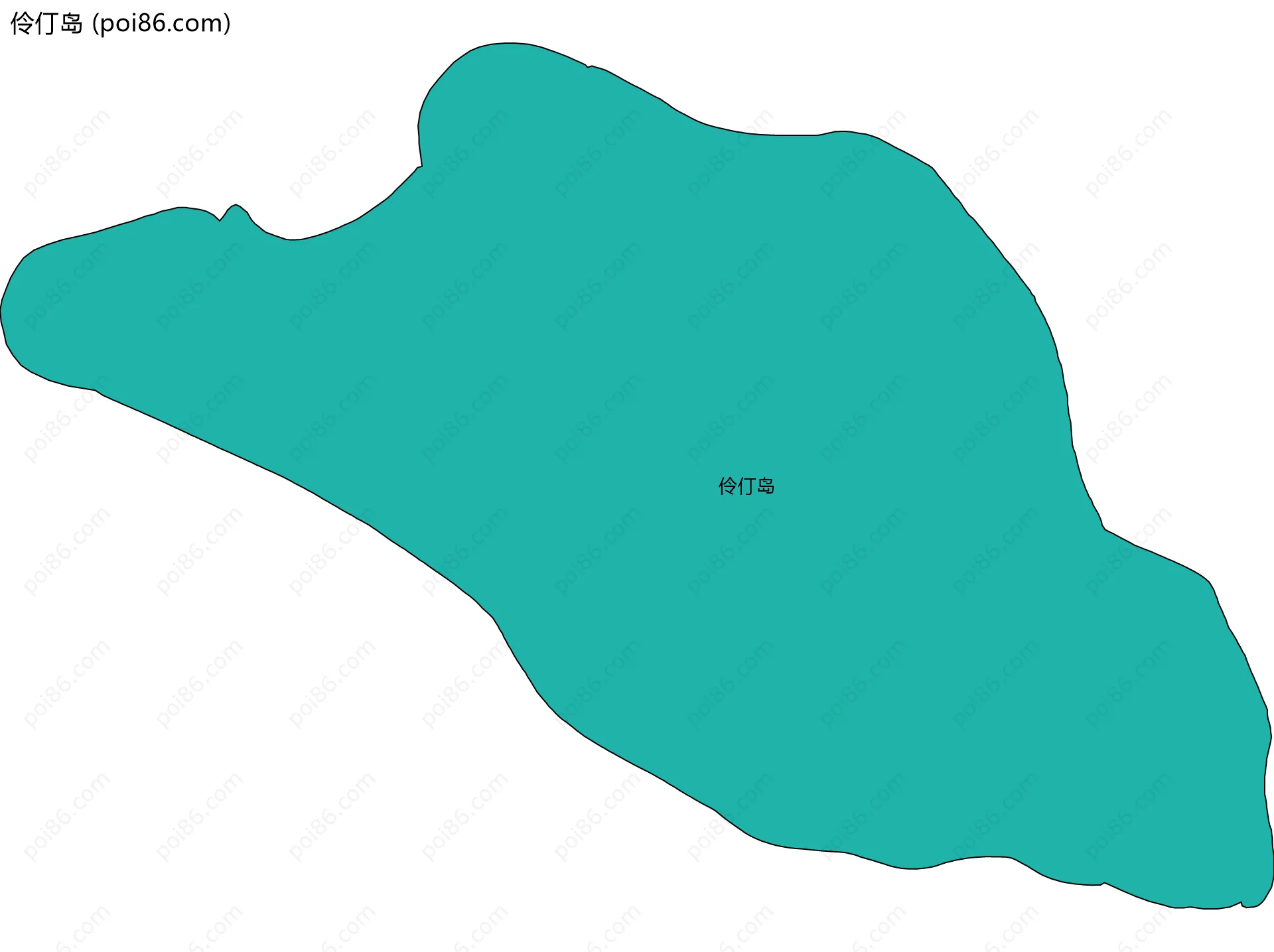伶仃岛边界地图