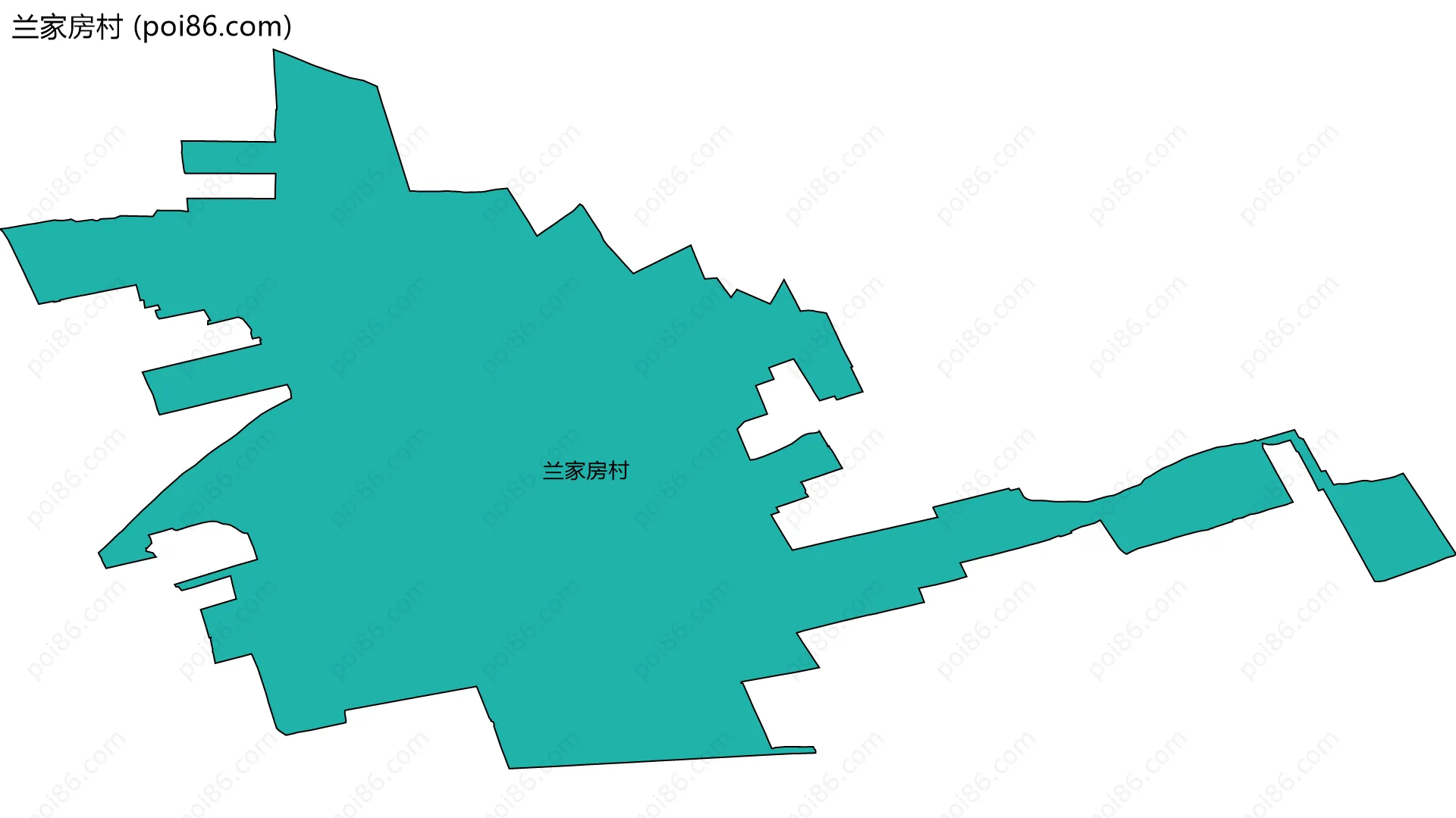 兰家房村边界地图