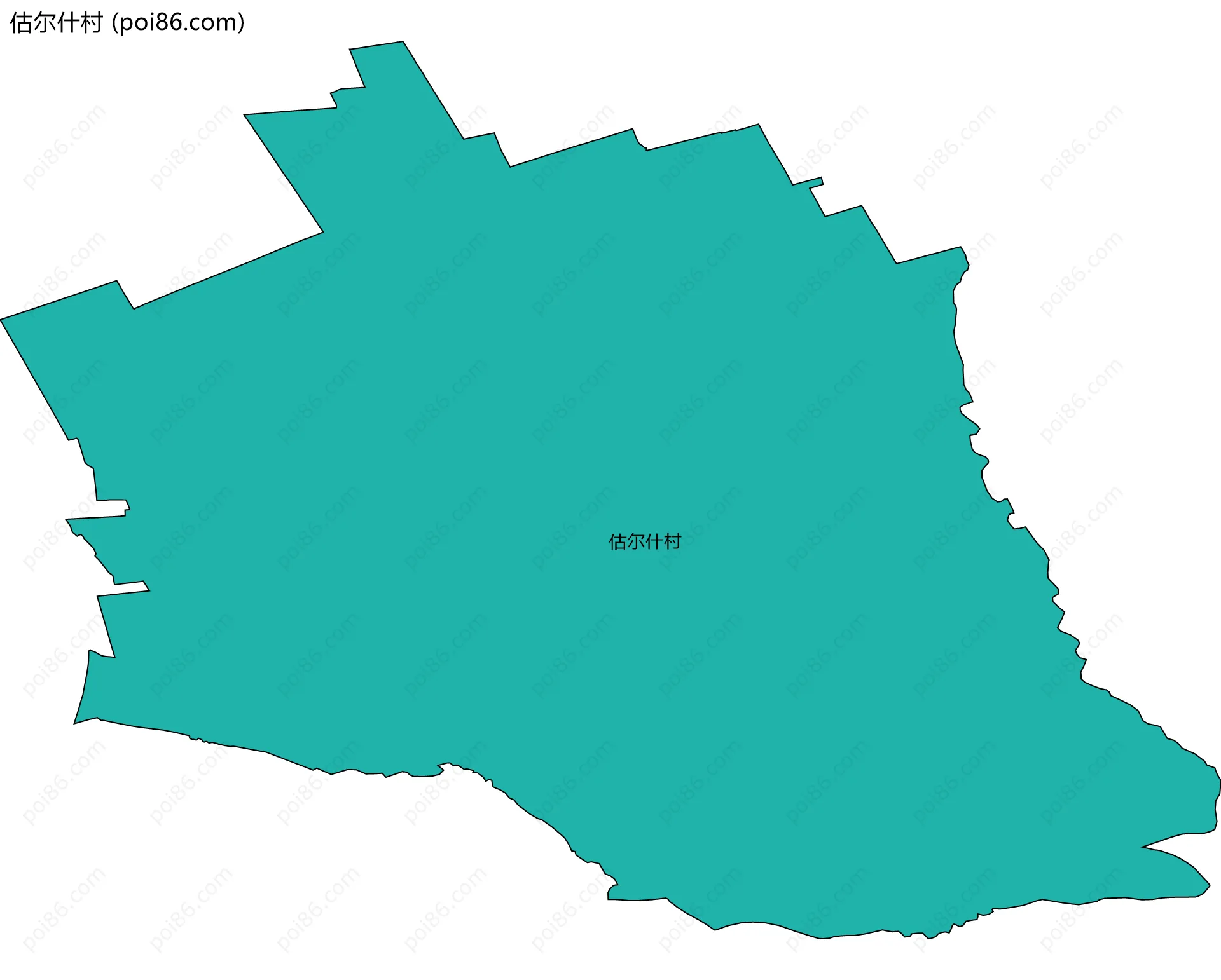 估尔什村边界地图