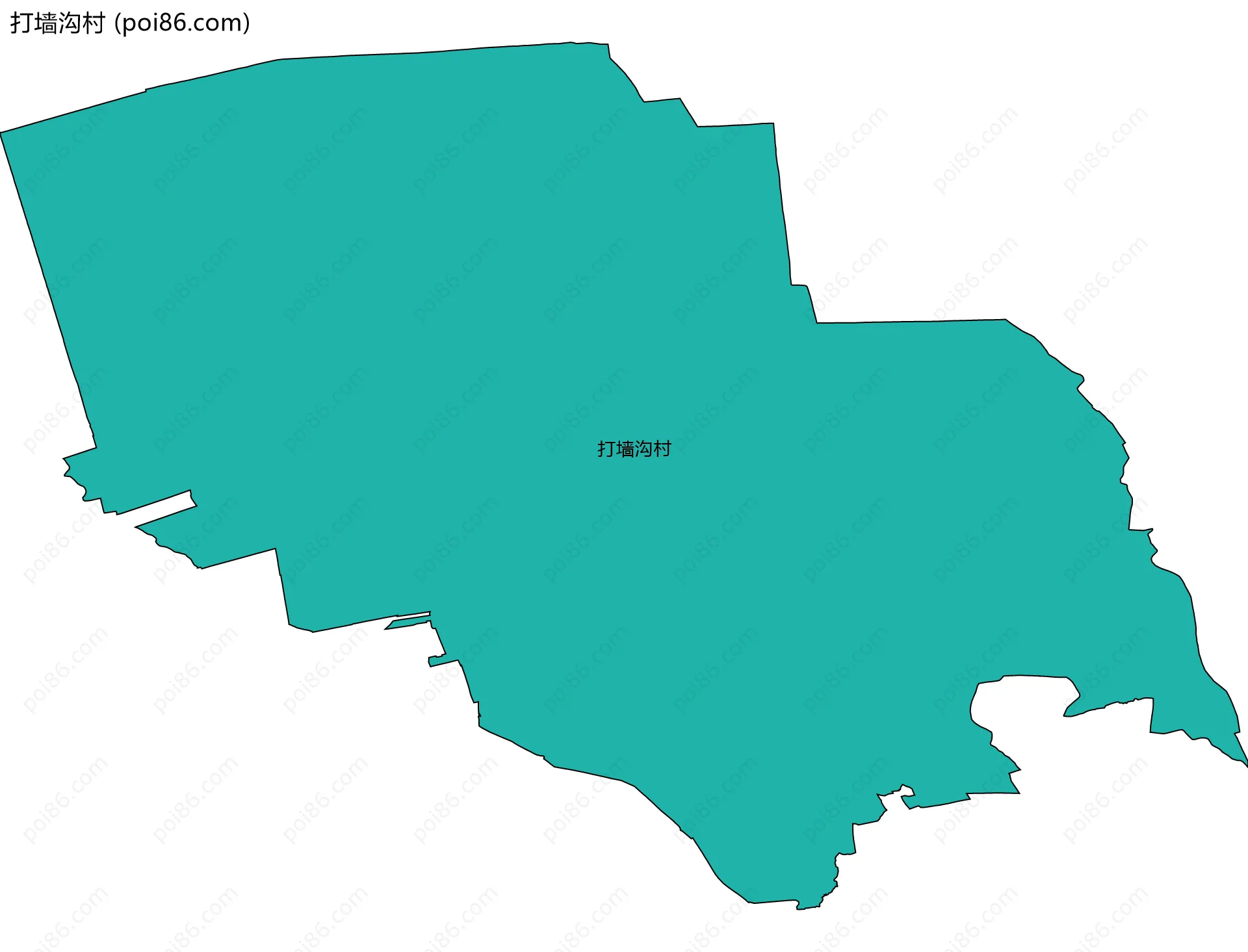 打墙沟村边界地图