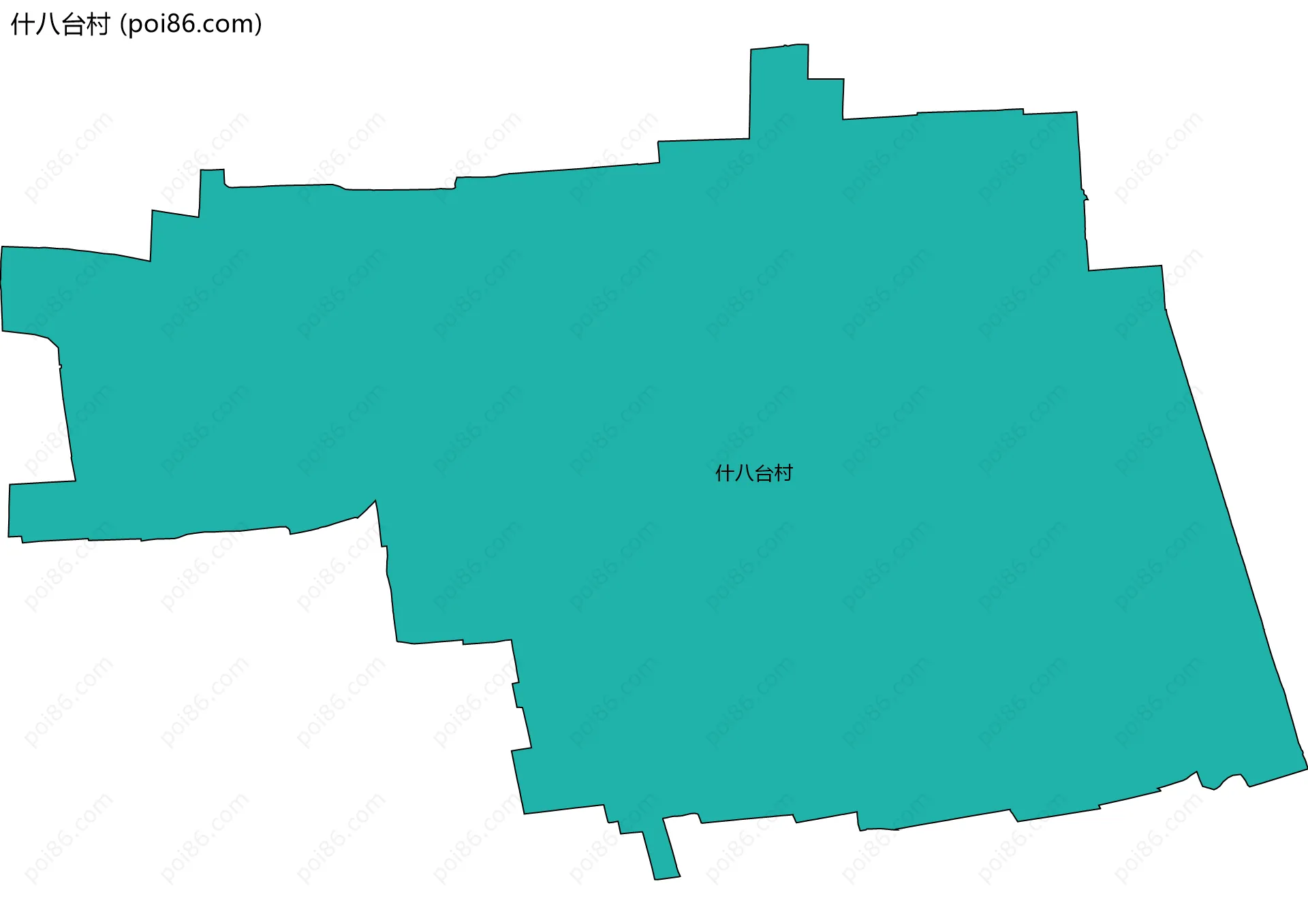 什八台村边界地图