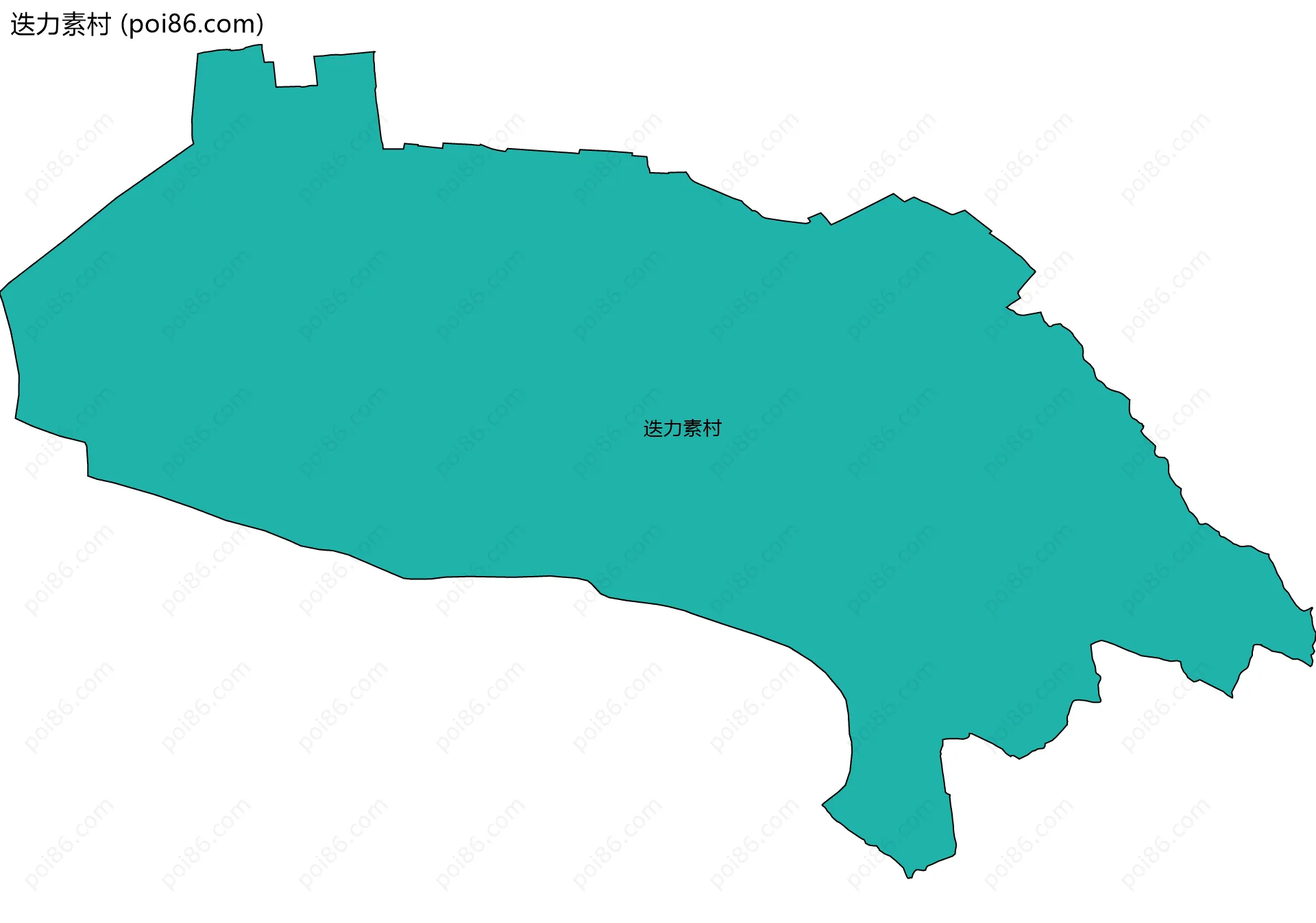 迭力素村边界地图