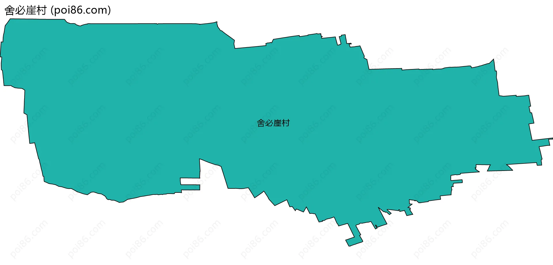 舍必崖村边界地图