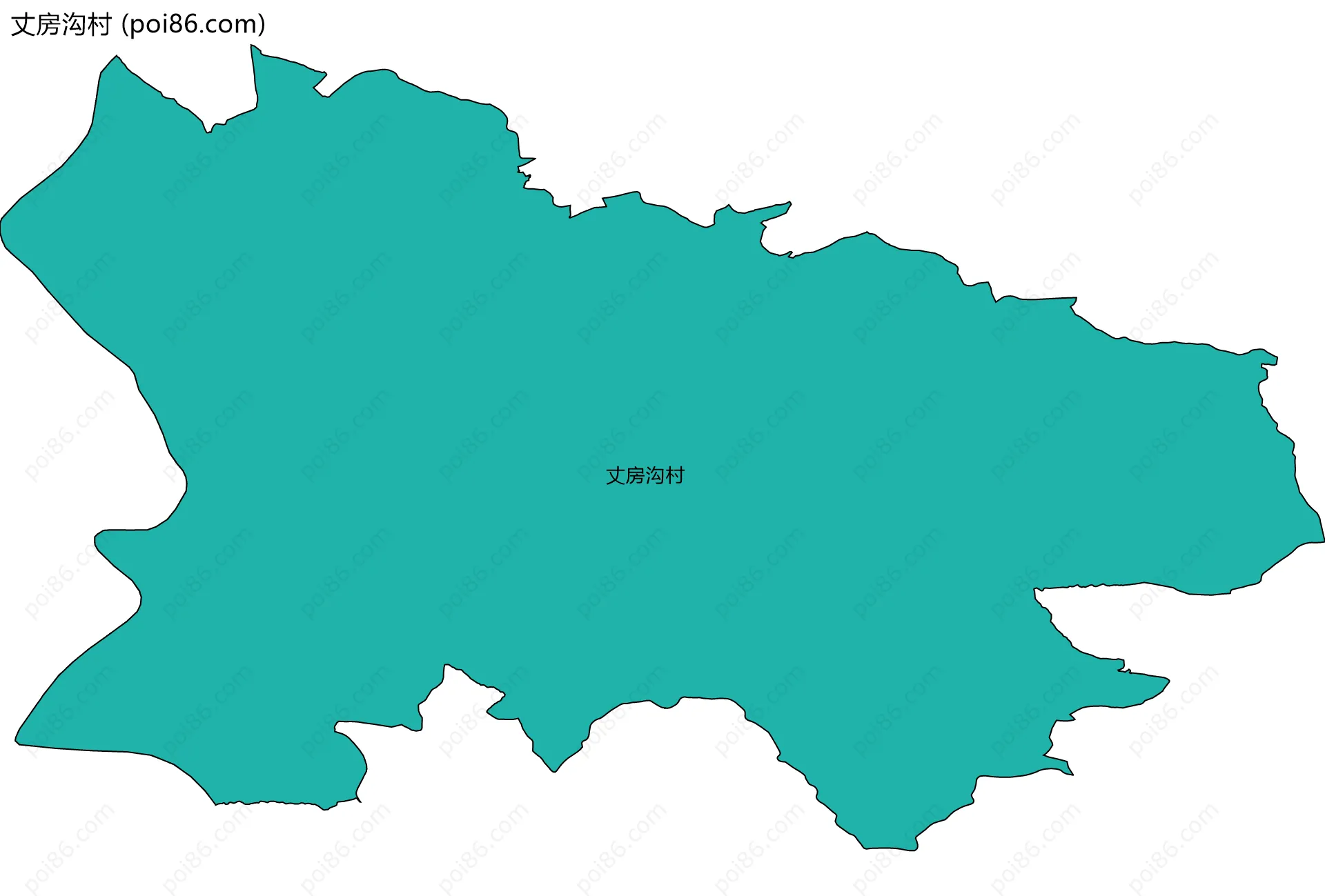 丈房沟村边界地图