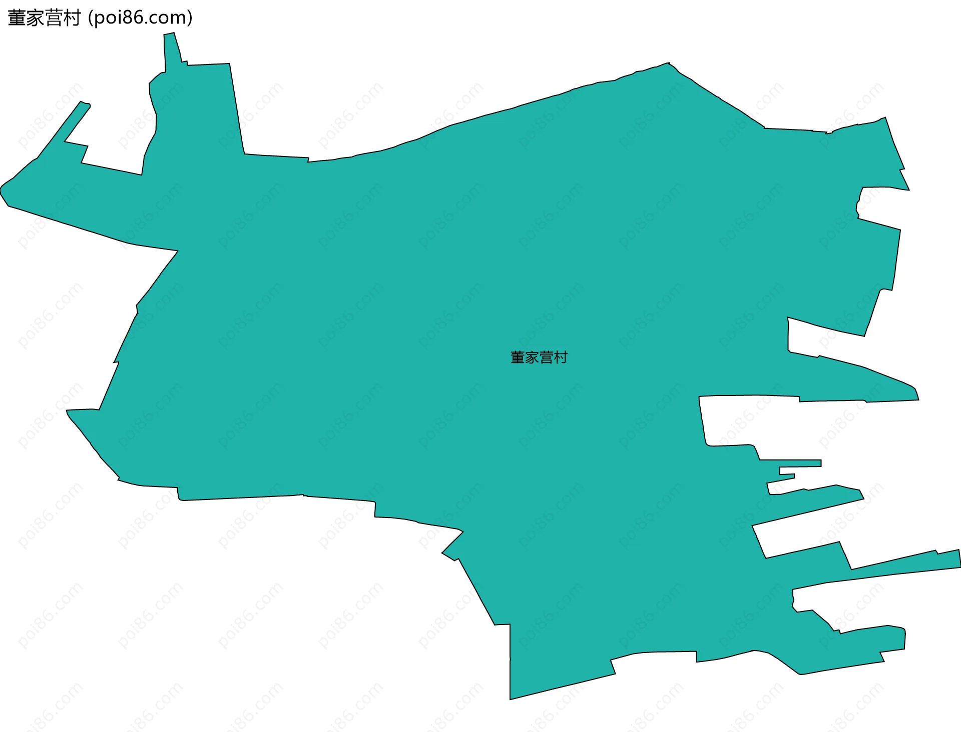 董家营村边界地图