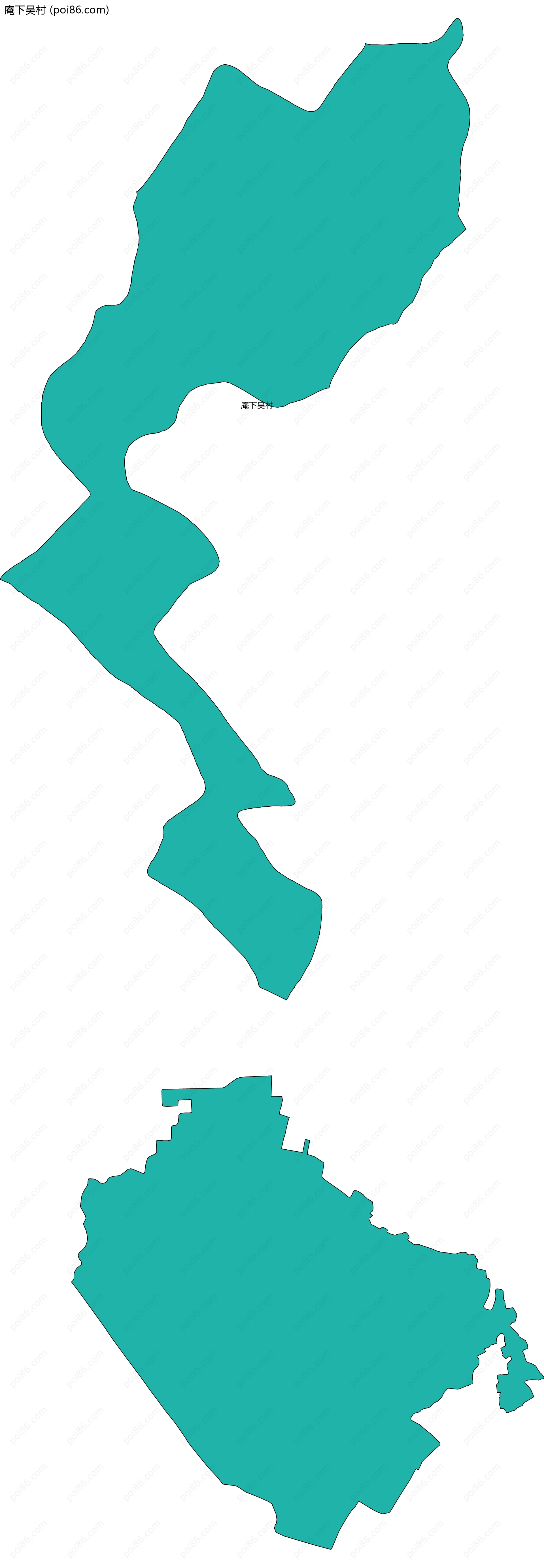 庵下吴村边界地图