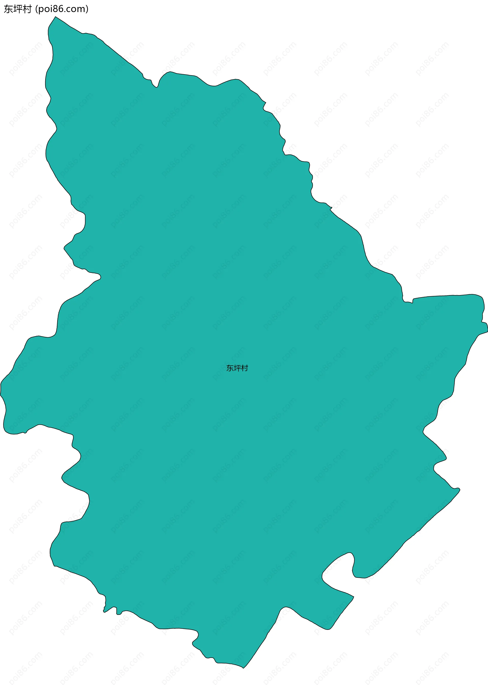 东坪村边界地图