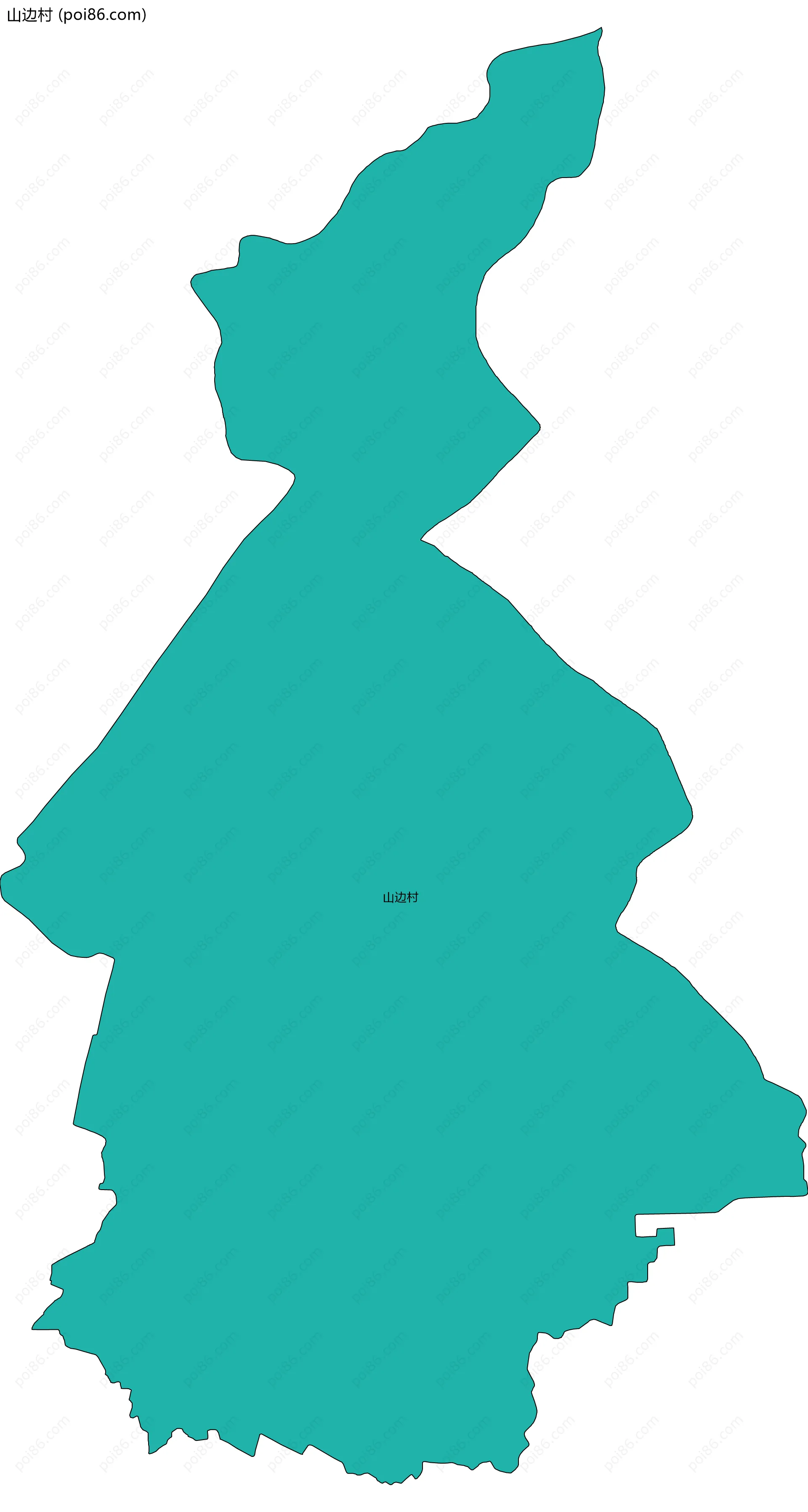 山边村边界地图