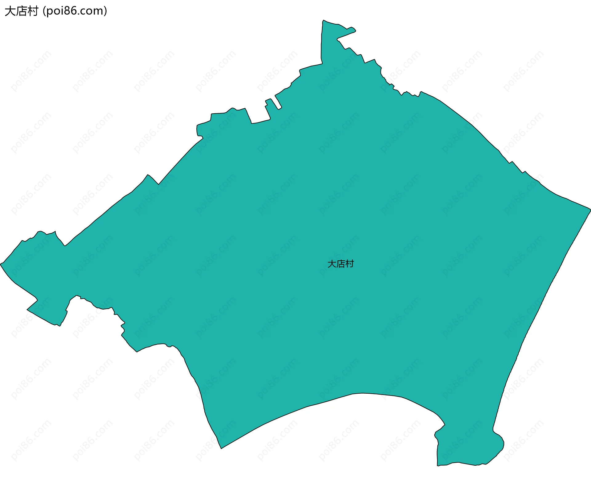 大店村边界地图