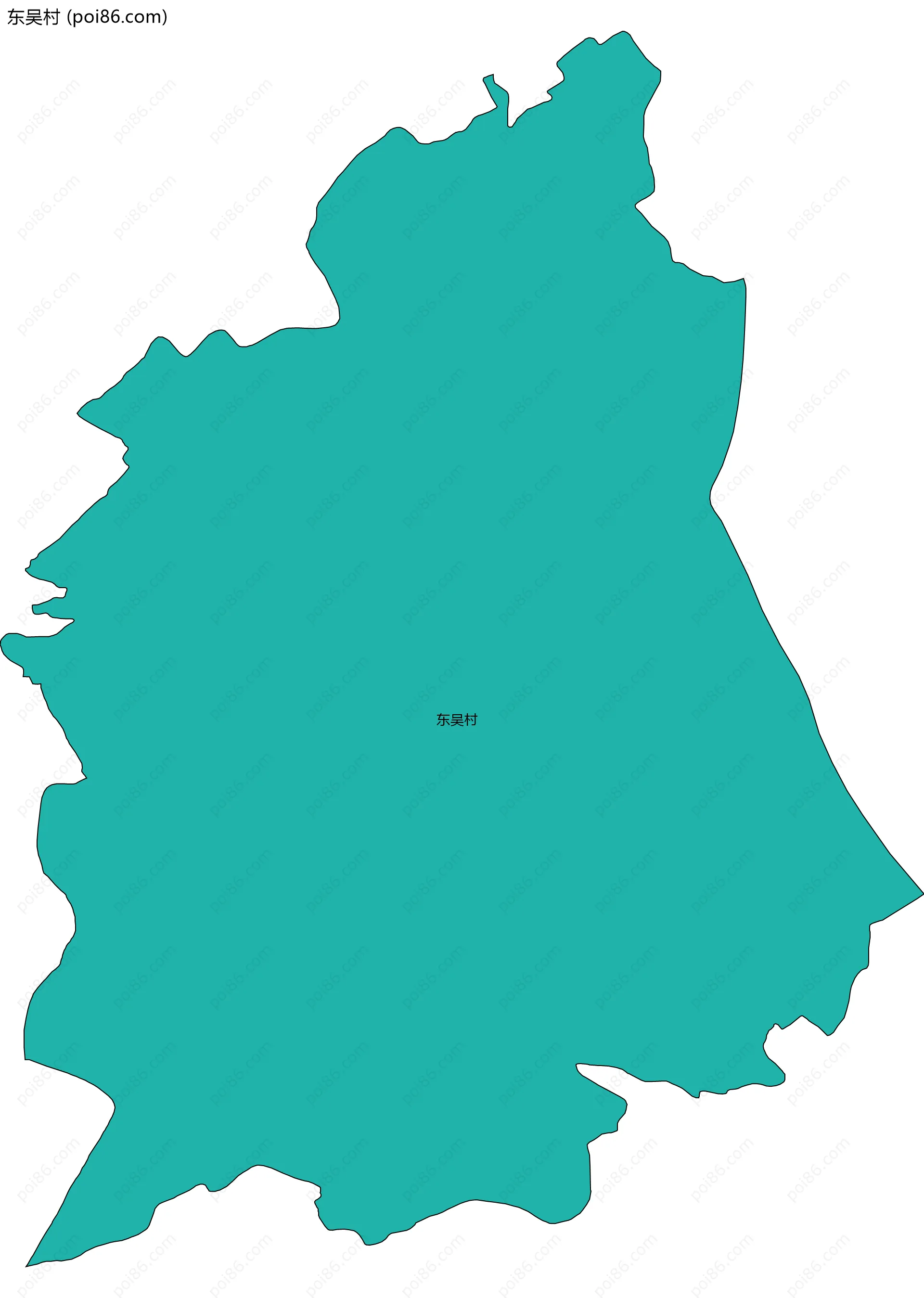 东吴村边界地图