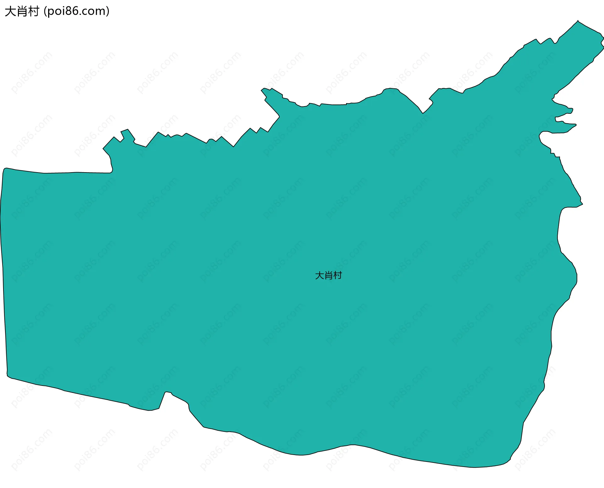 大肖村边界地图