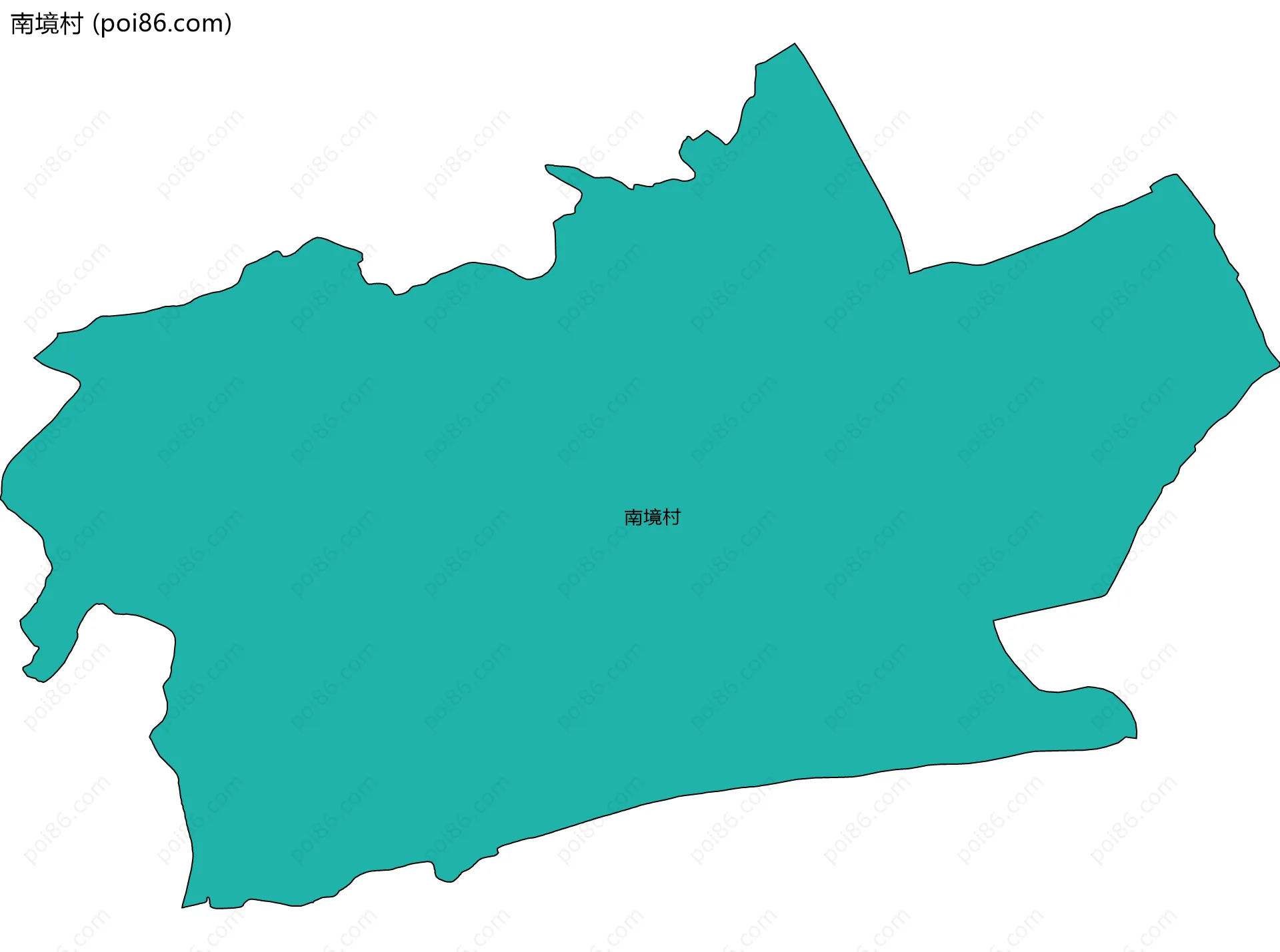 南境村边界地图
