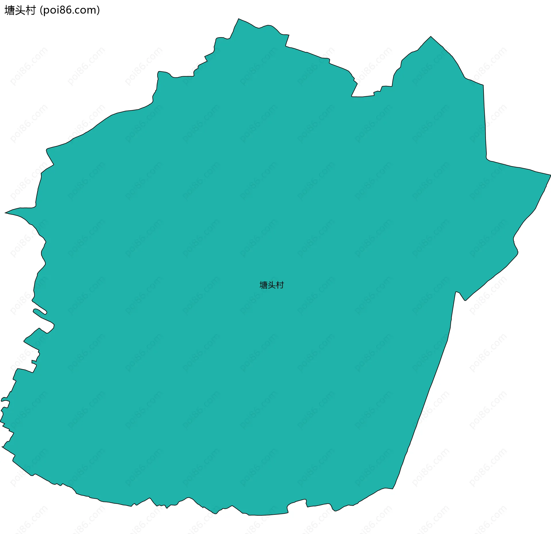 塘头村边界地图