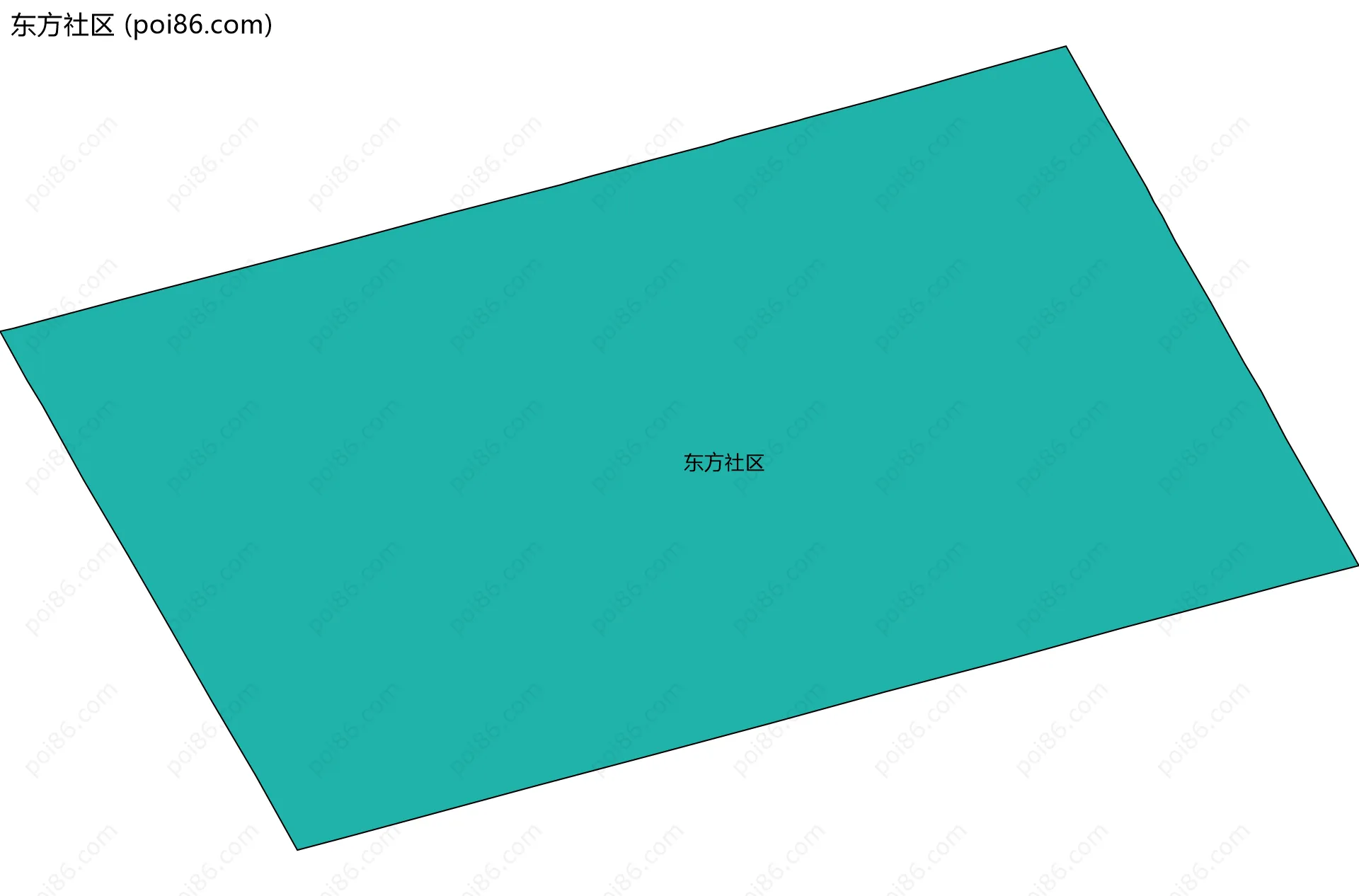 东方社区边界地图