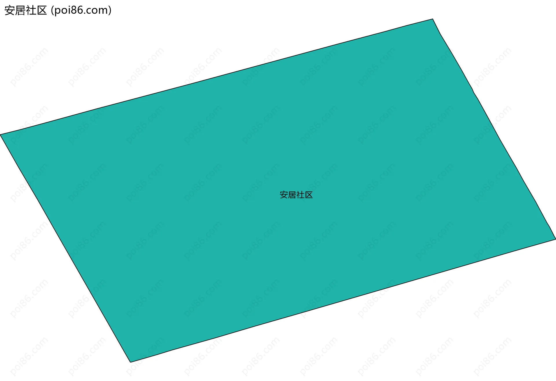 安居社区边界地图