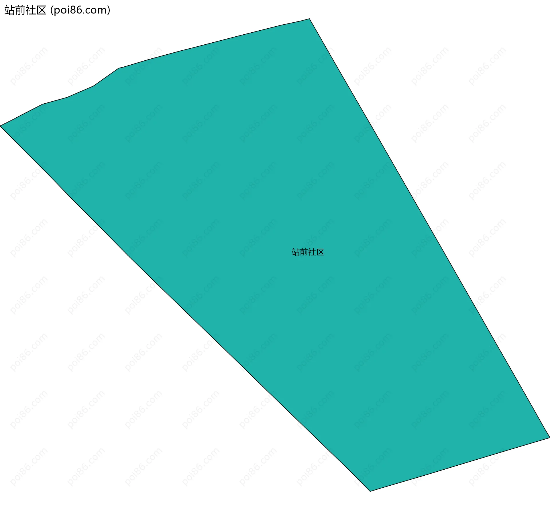 站前社区边界地图