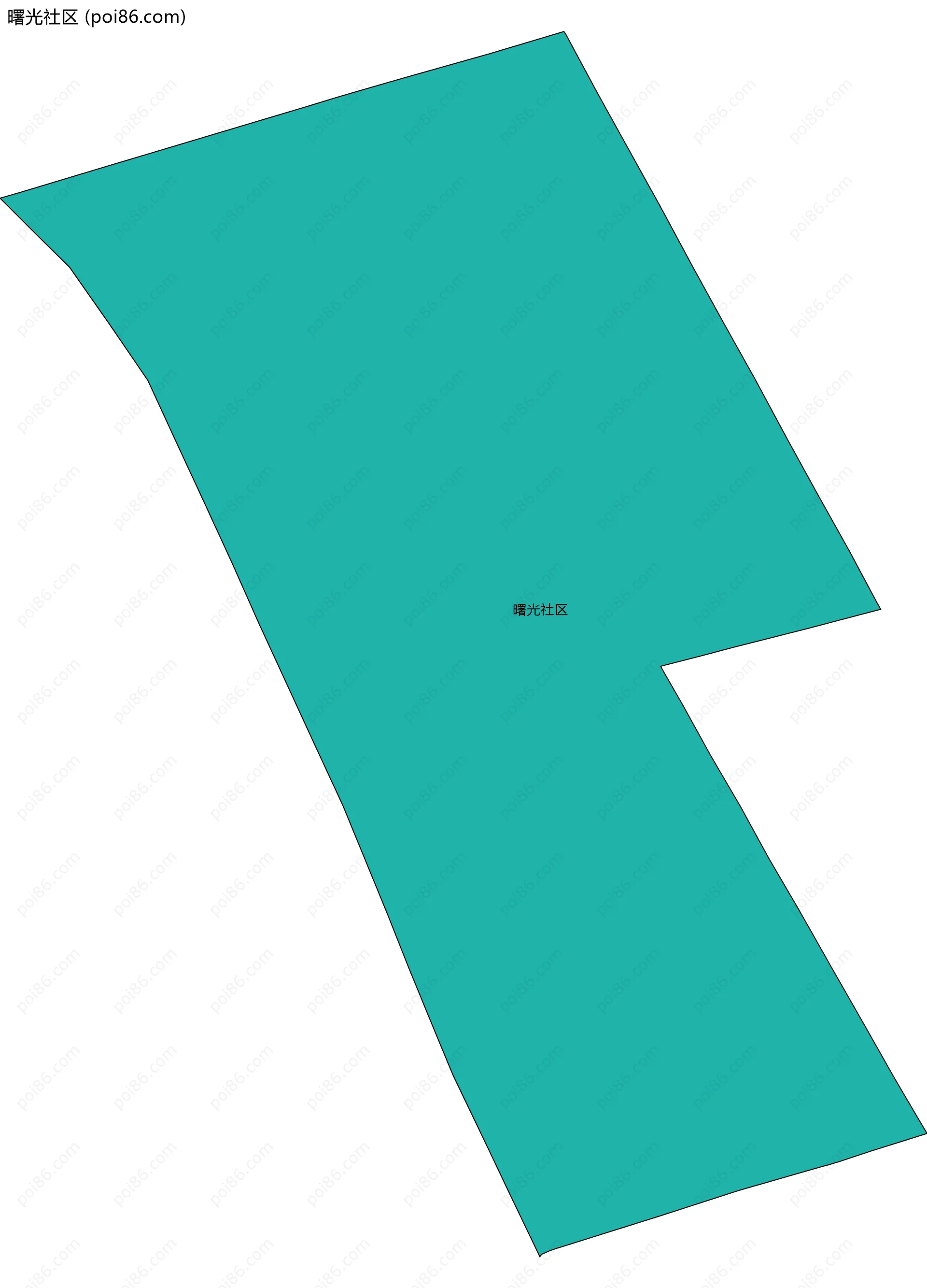 曙光社区边界地图