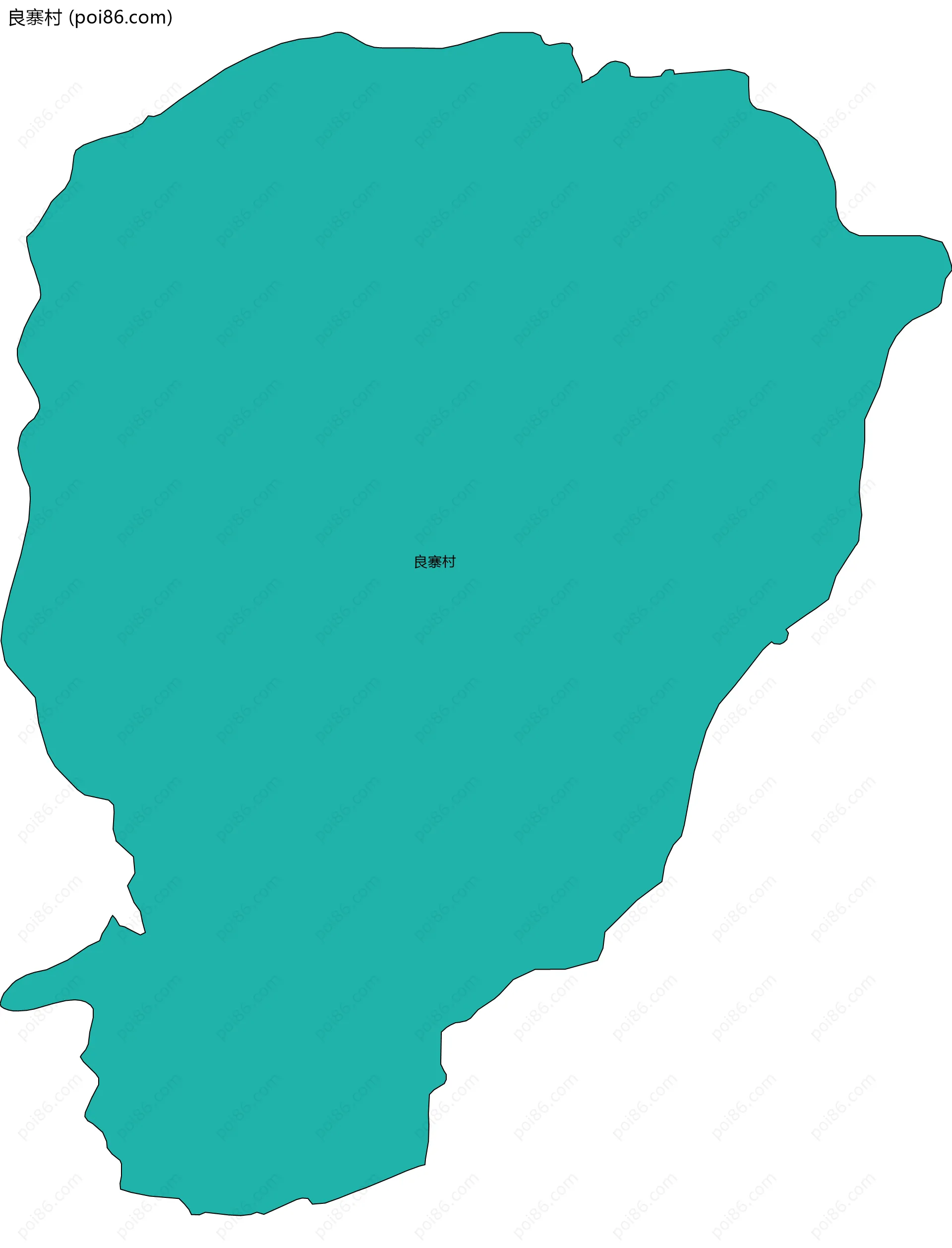 良寨村边界地图