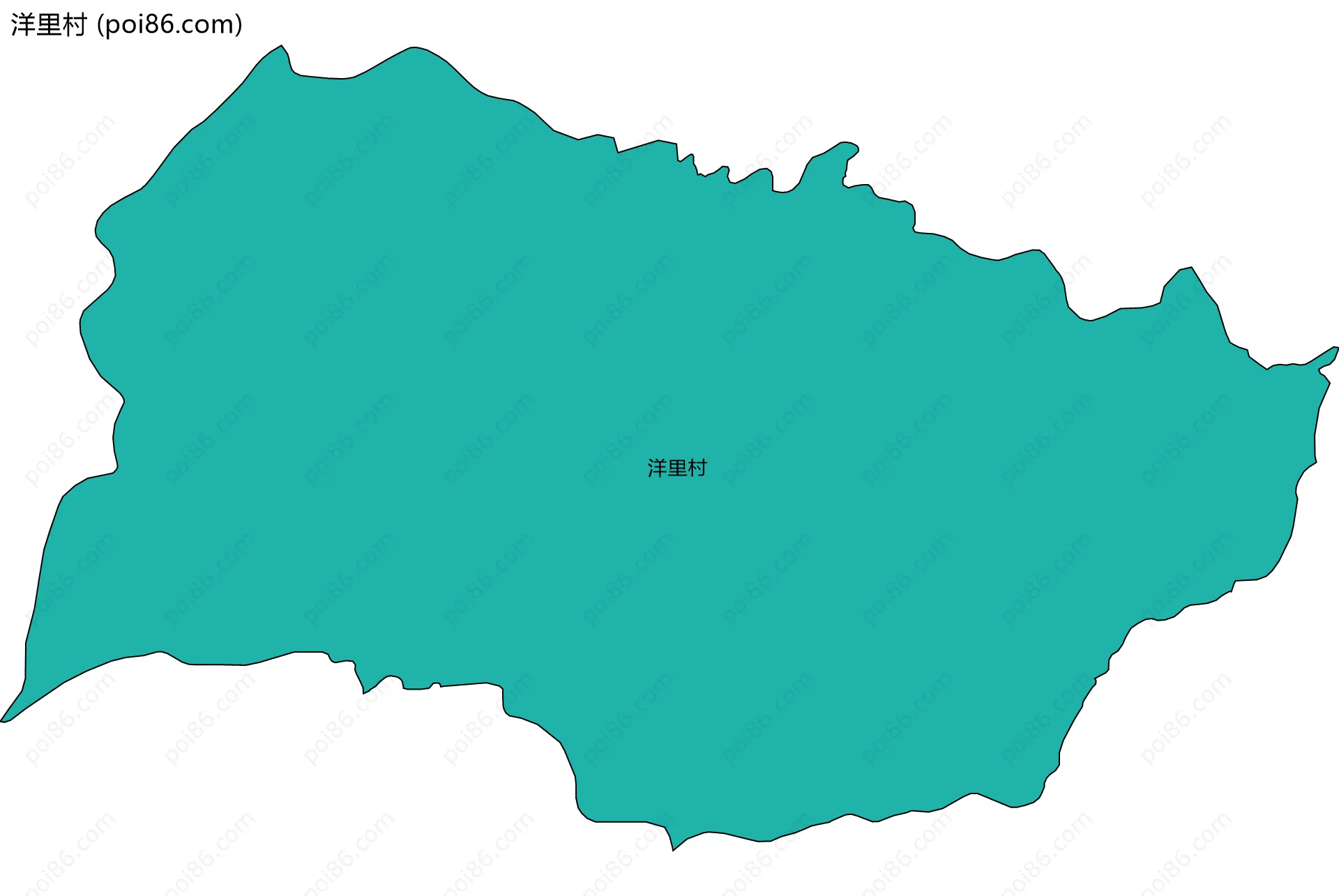 洋里村边界地图