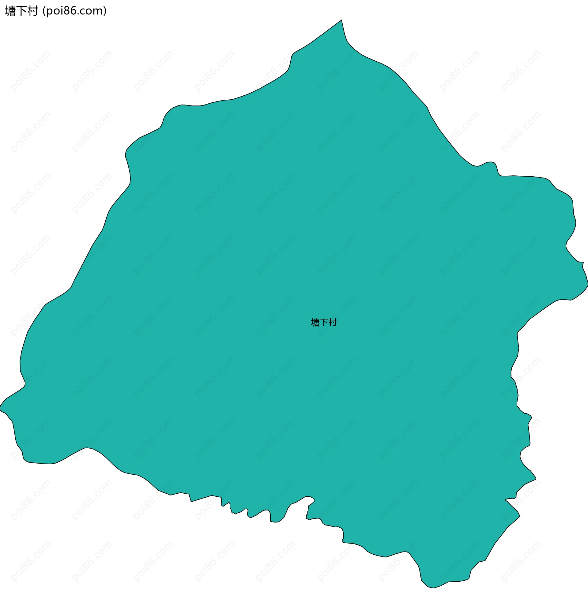 塘下村边界地图