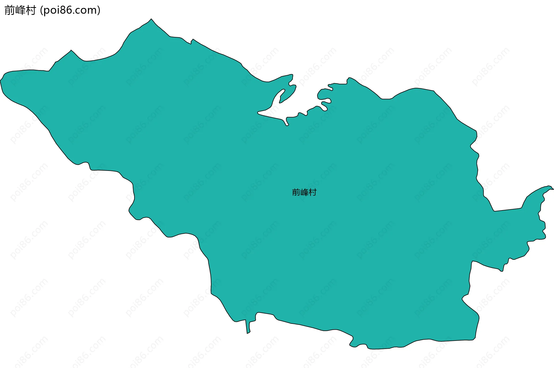 前峰村边界地图
