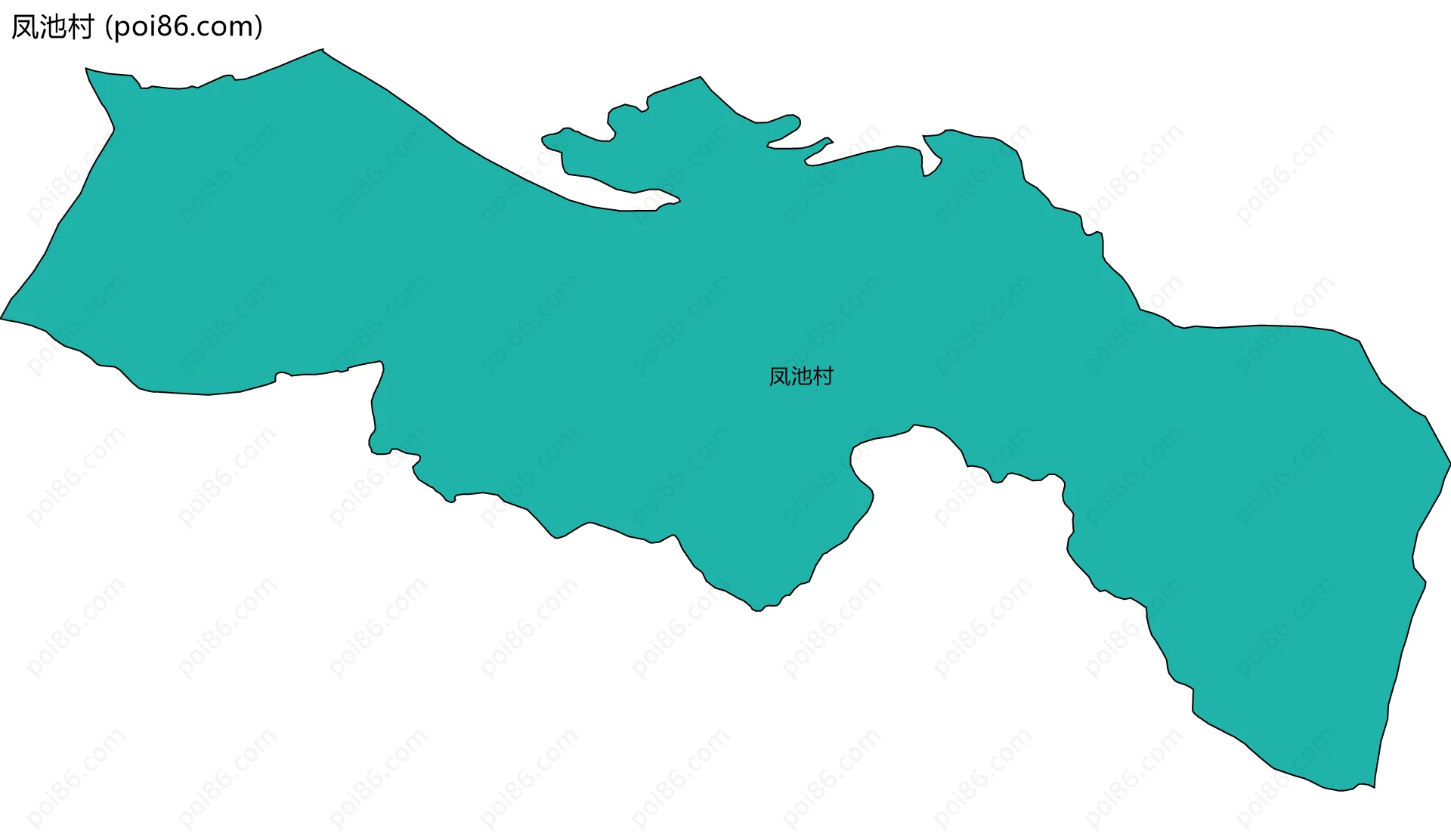 凤池村边界地图