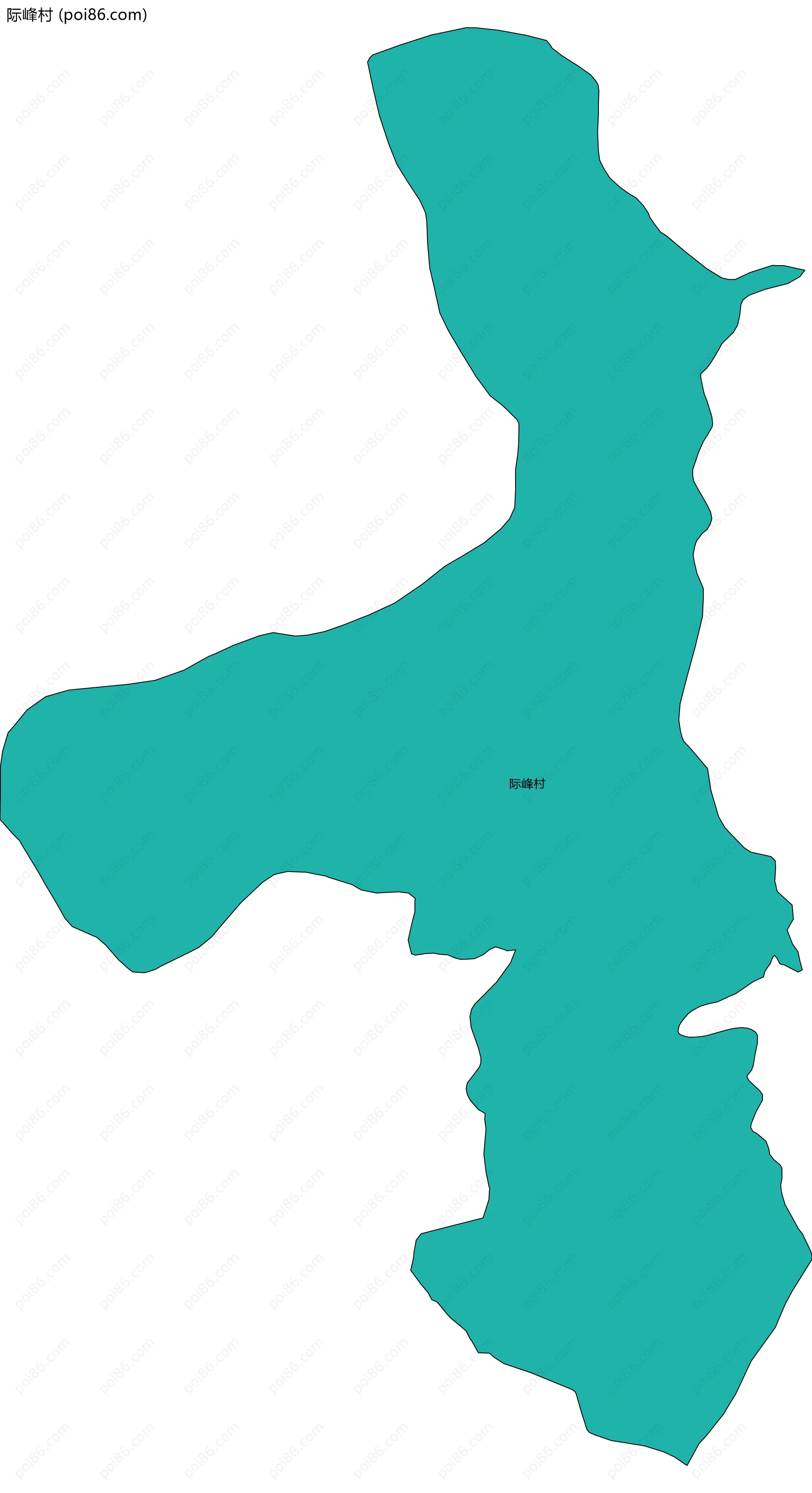 际峰村边界地图