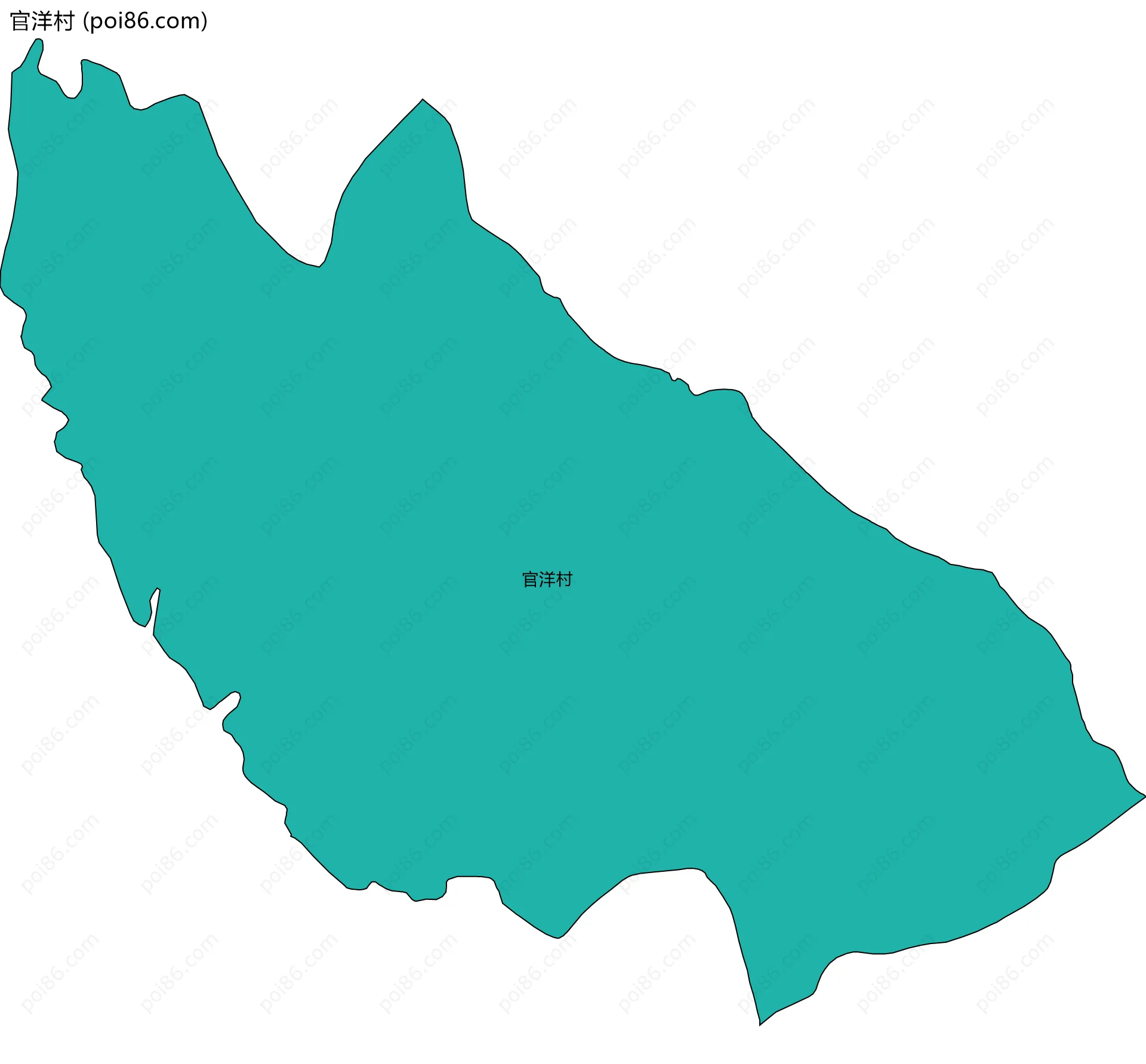 官洋村边界地图